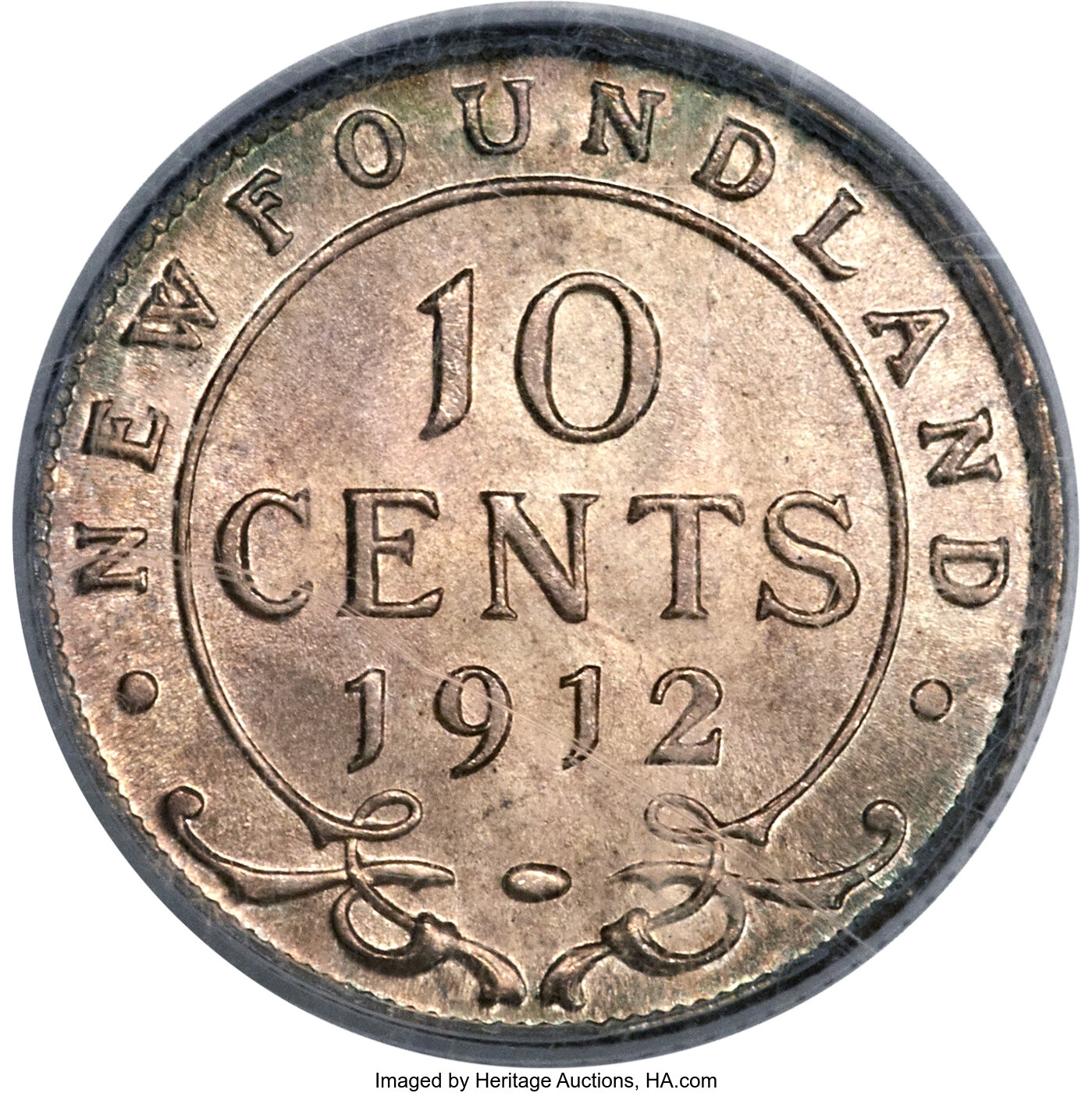 image for: Newfoundland. George V 10 Cents 1912