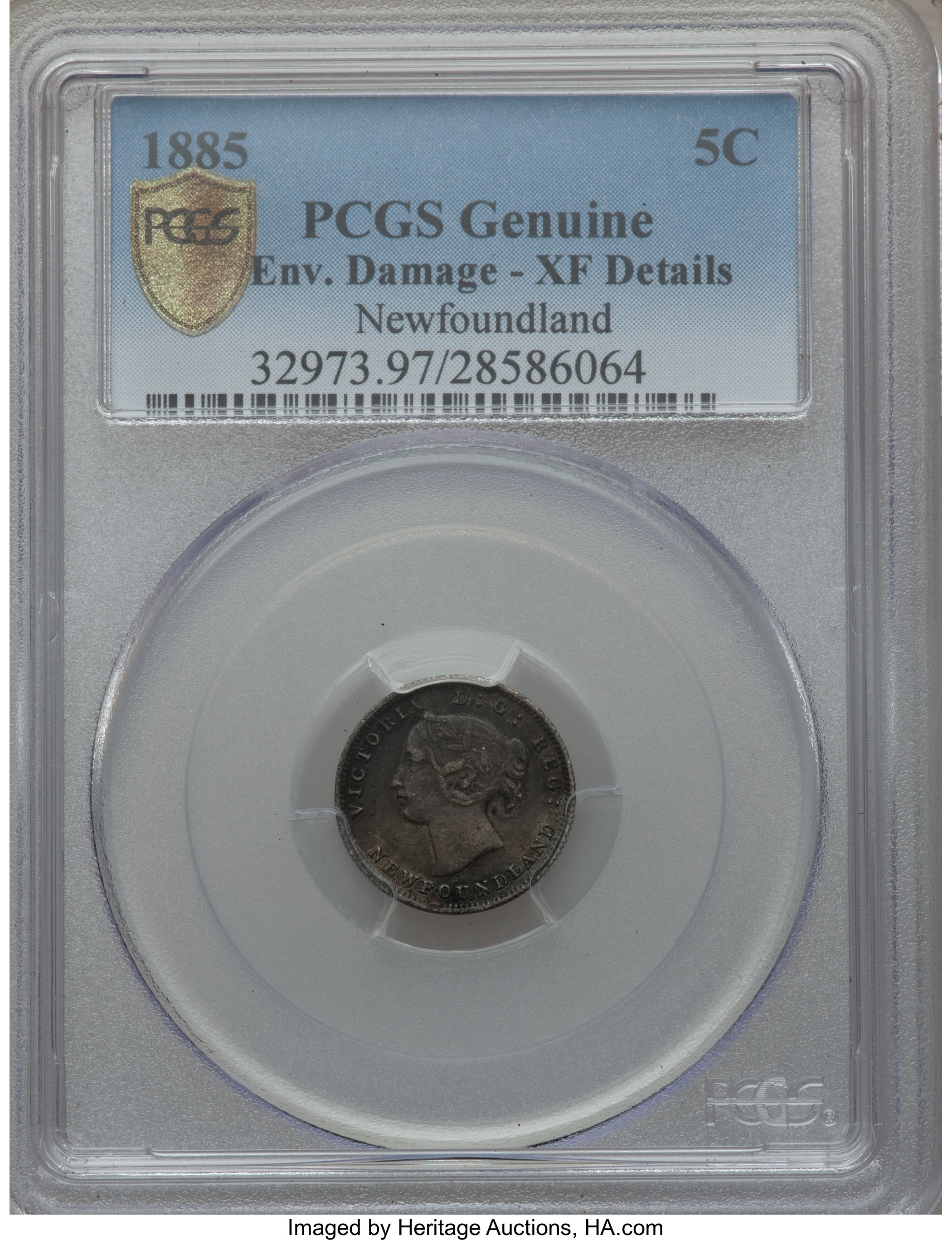 image for: Newfoundland. Victoria 5 Cents 1885