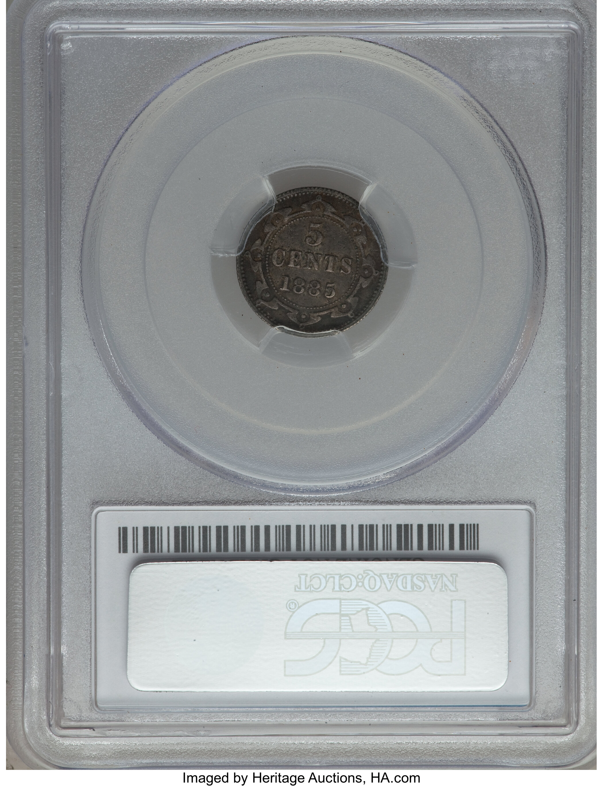 image for: Newfoundland. Victoria 5 Cents 1885