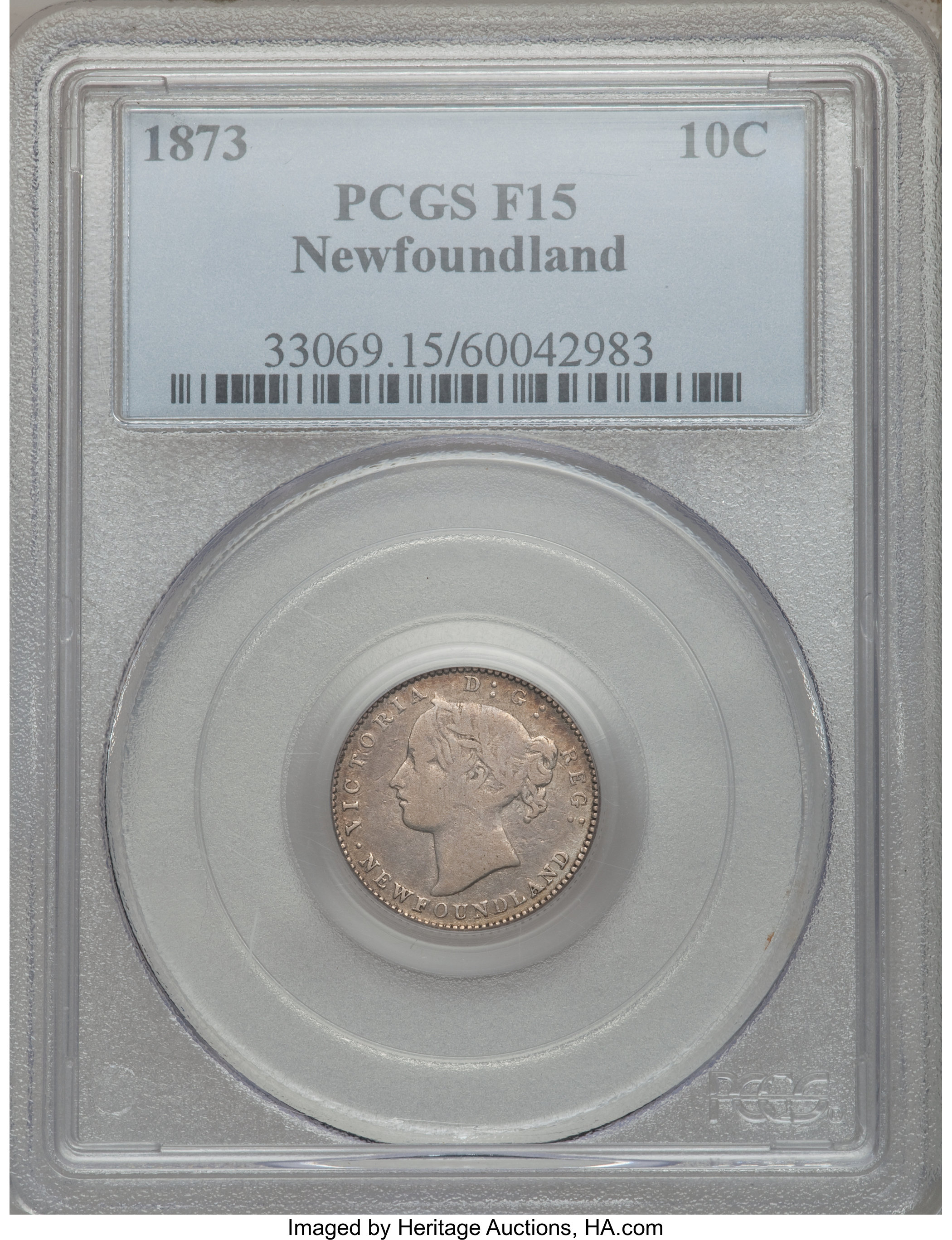 image for: Newfoundland. Victoria 10 Cents 1873