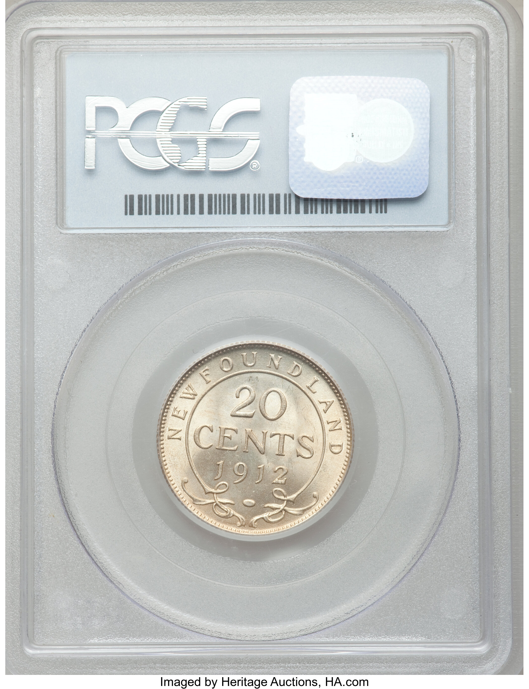 image for: Newfoundland. George V 20 Cents 1912