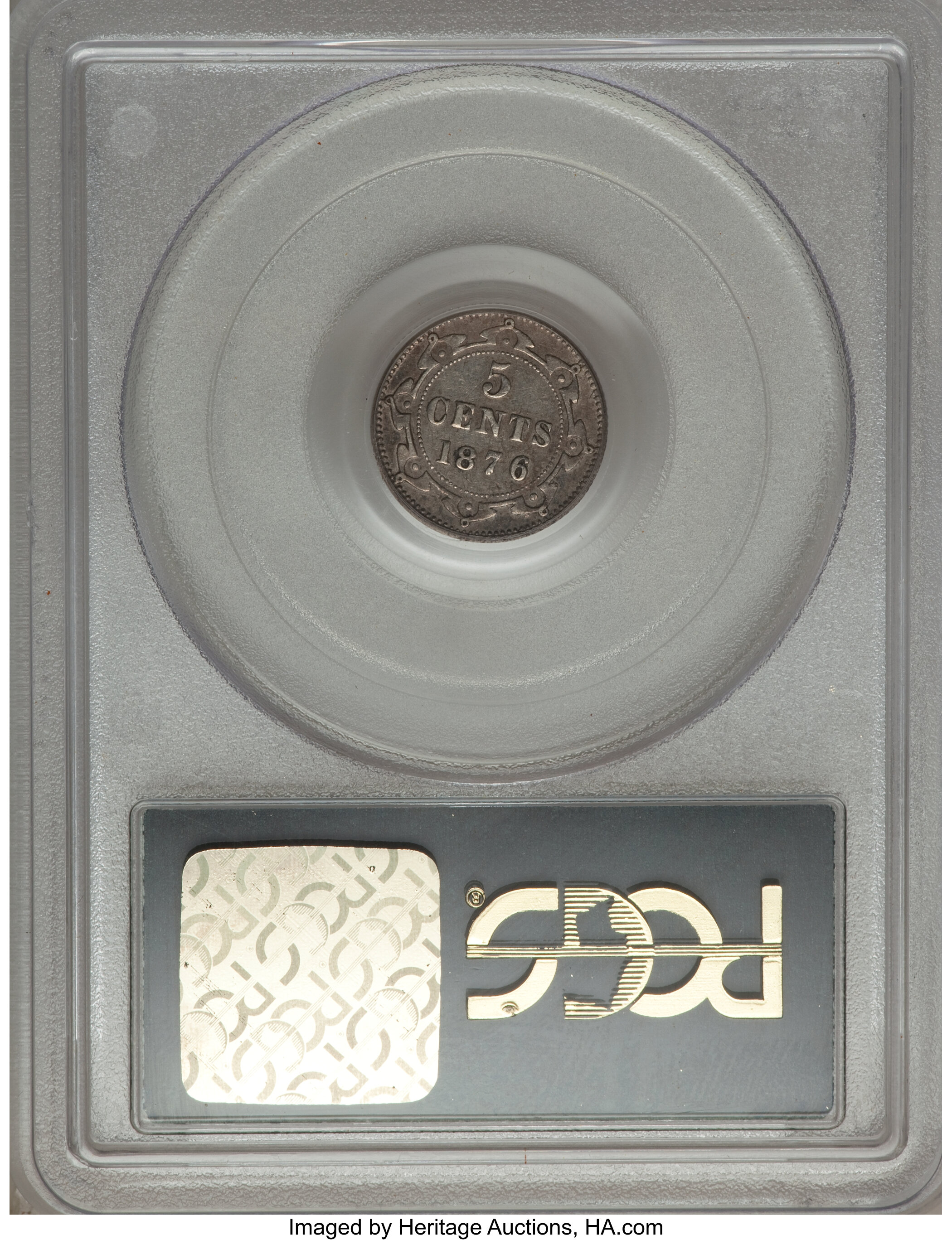 image for: Newfoundland. Victoria 5 Cents 1876-H VF30 PCGS