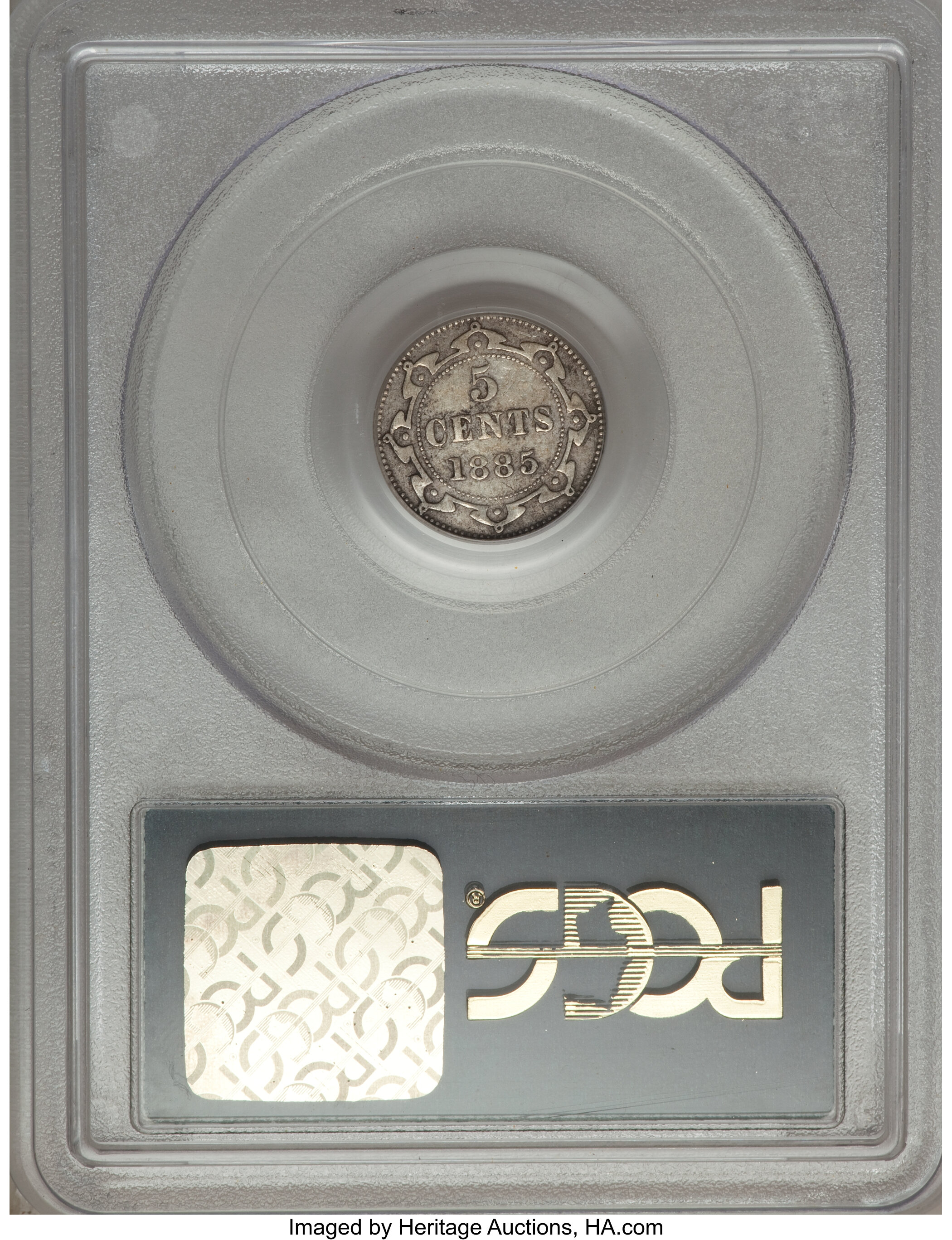 image for: Newfoundland. Victoria 5 Cents 1885 VF20 PCGS