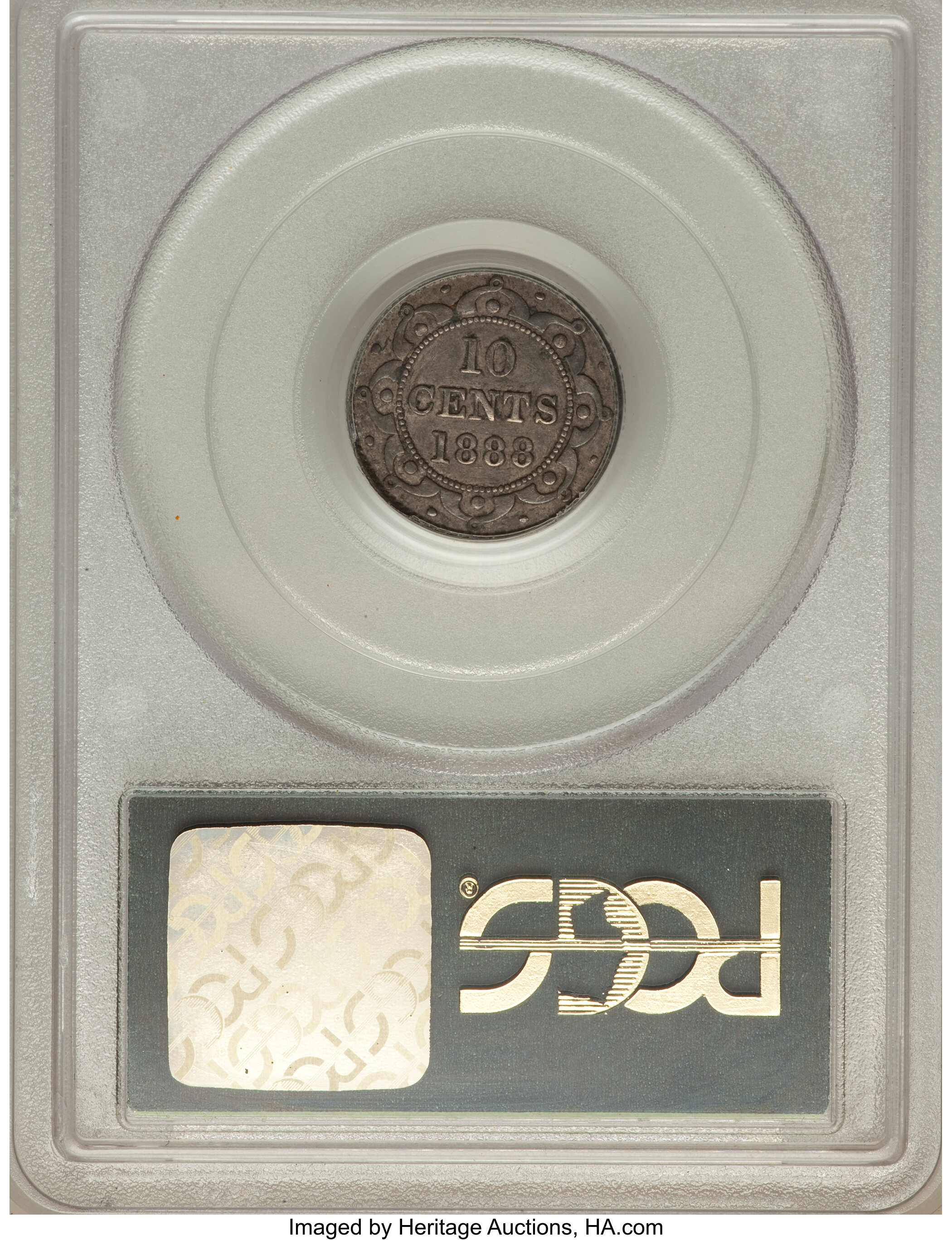 image for: Newfoundland. Victoria 10 Cents 1888 VF35 PCGS