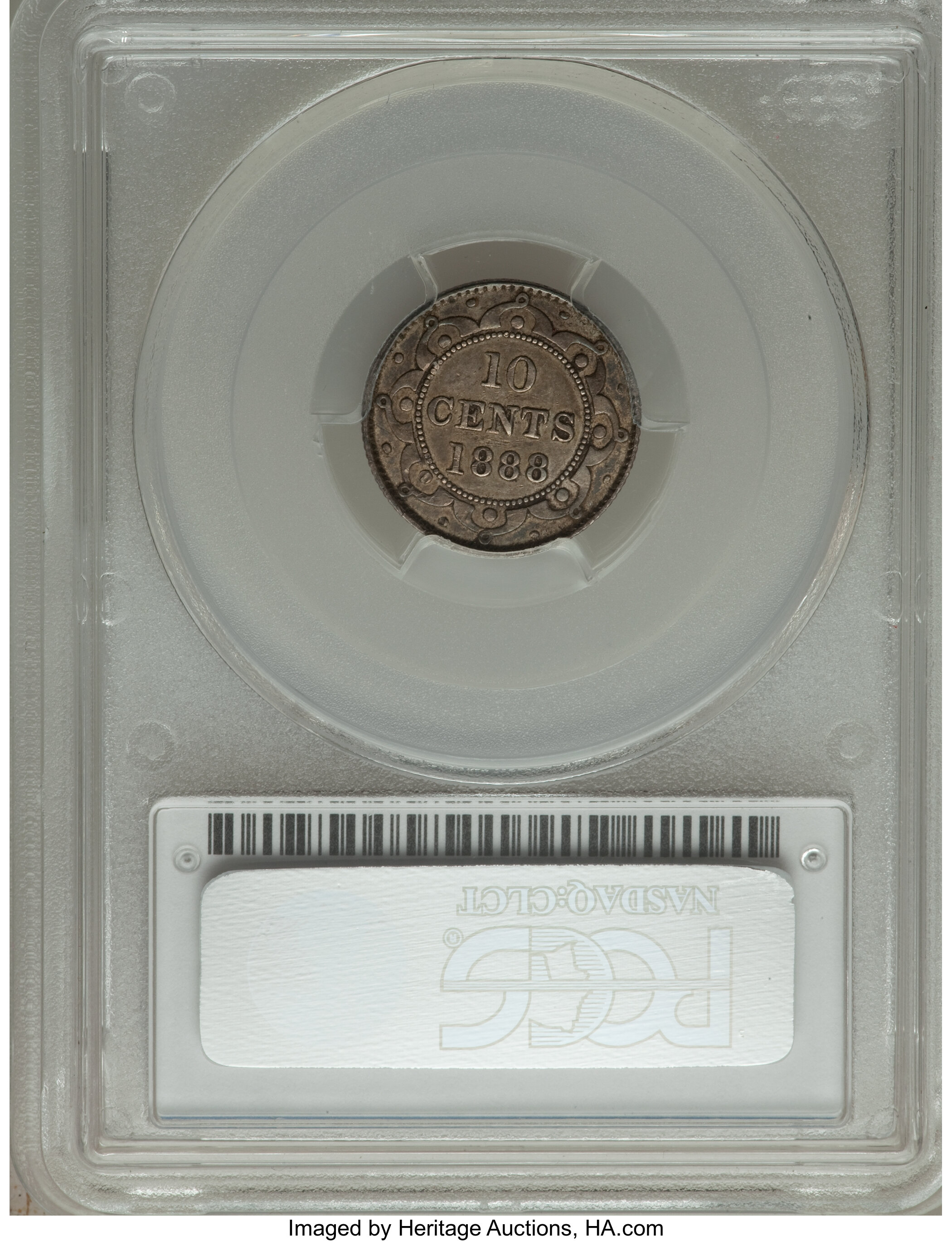 image for: Newfoundland. Victoria 10 Cents 1888 XF45 PCGS