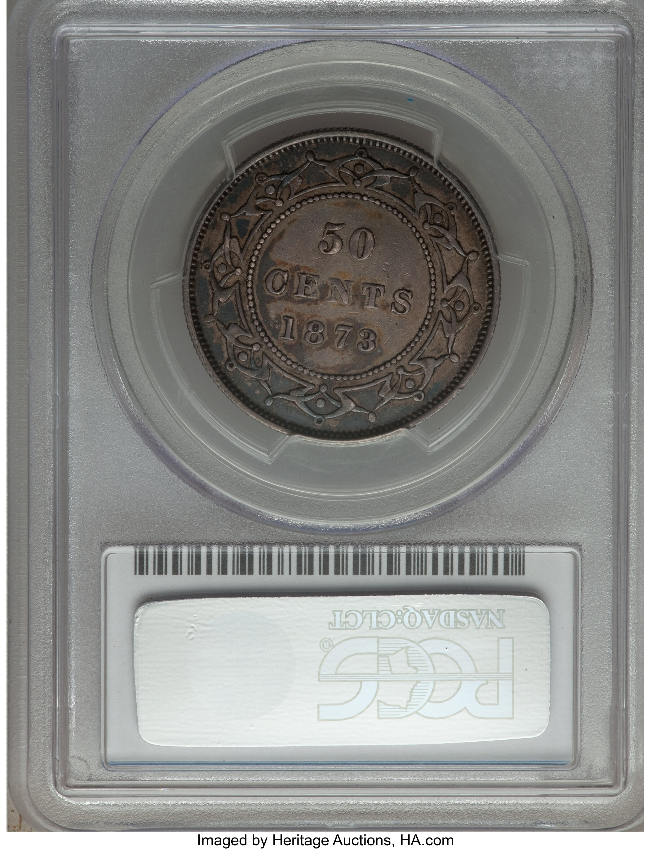 image for: Newfoundland. Victoria 50 Cents 1873 XF45 PCGS