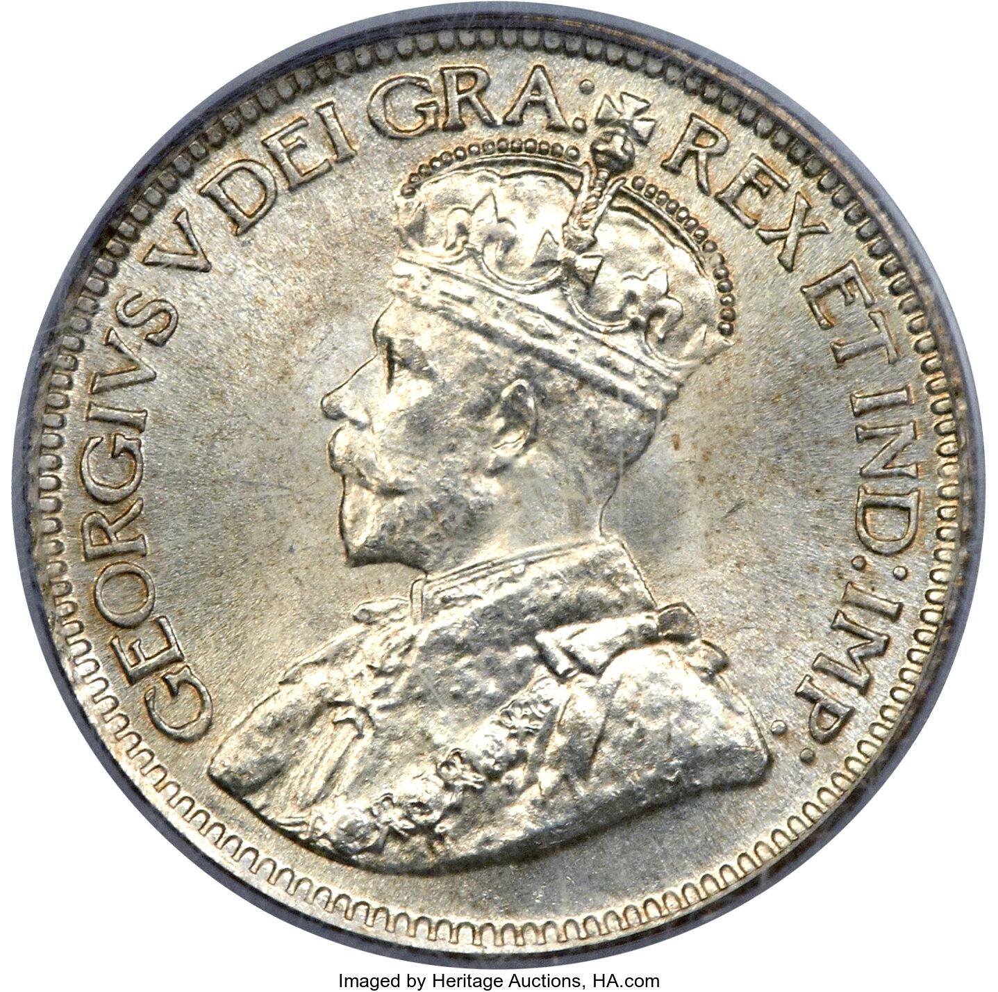 image for: Newfoundland. George V 10 Cents 1912 MS66 PCGS