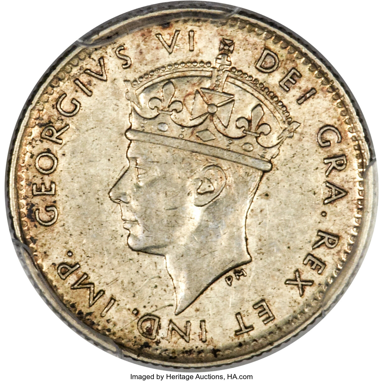 image for: Newfoundland. George VI 5 Cents 1946-C AU50 PCGS