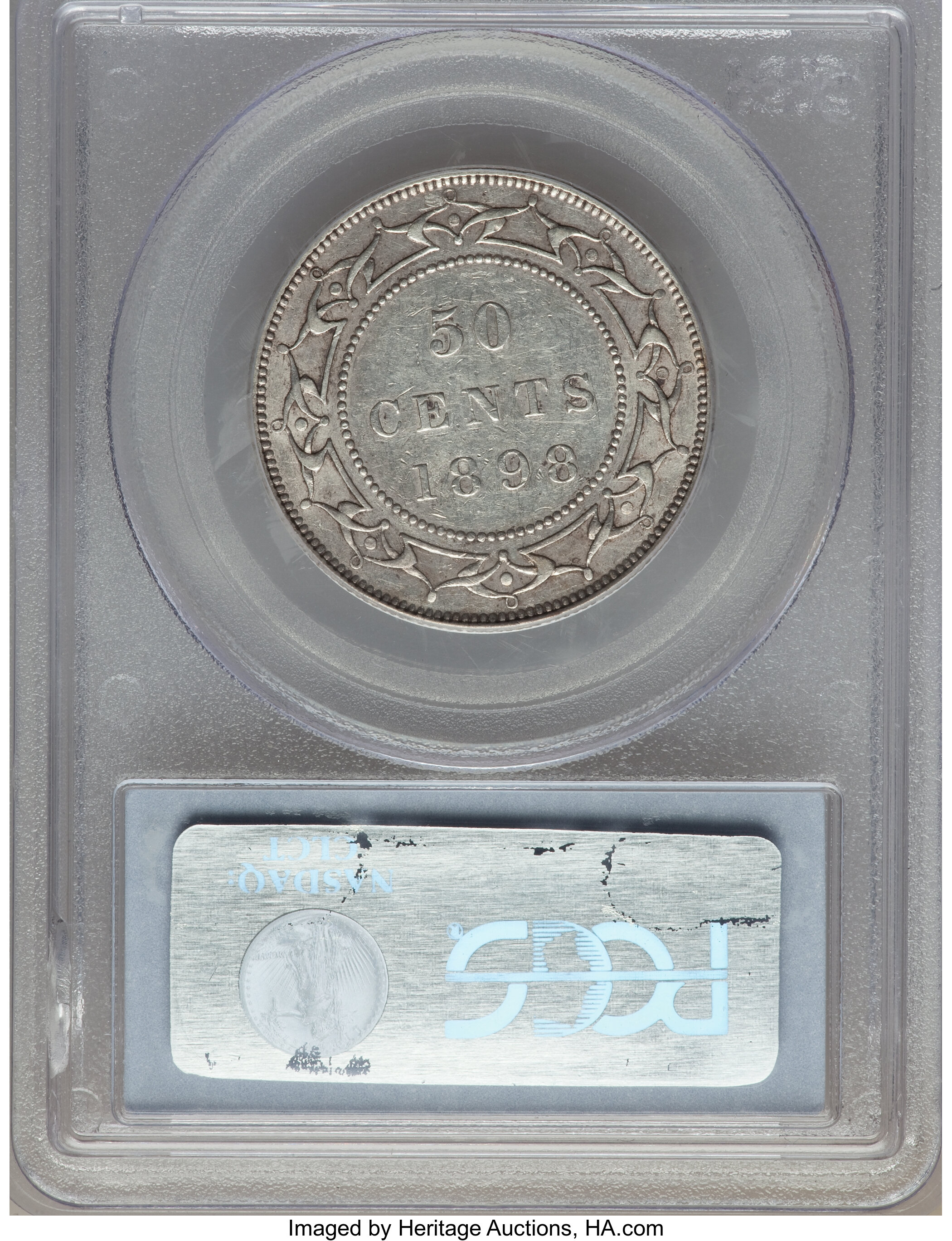 image for: Newfoundland. Victoria 50 Cents 1898 AU50 PCGS