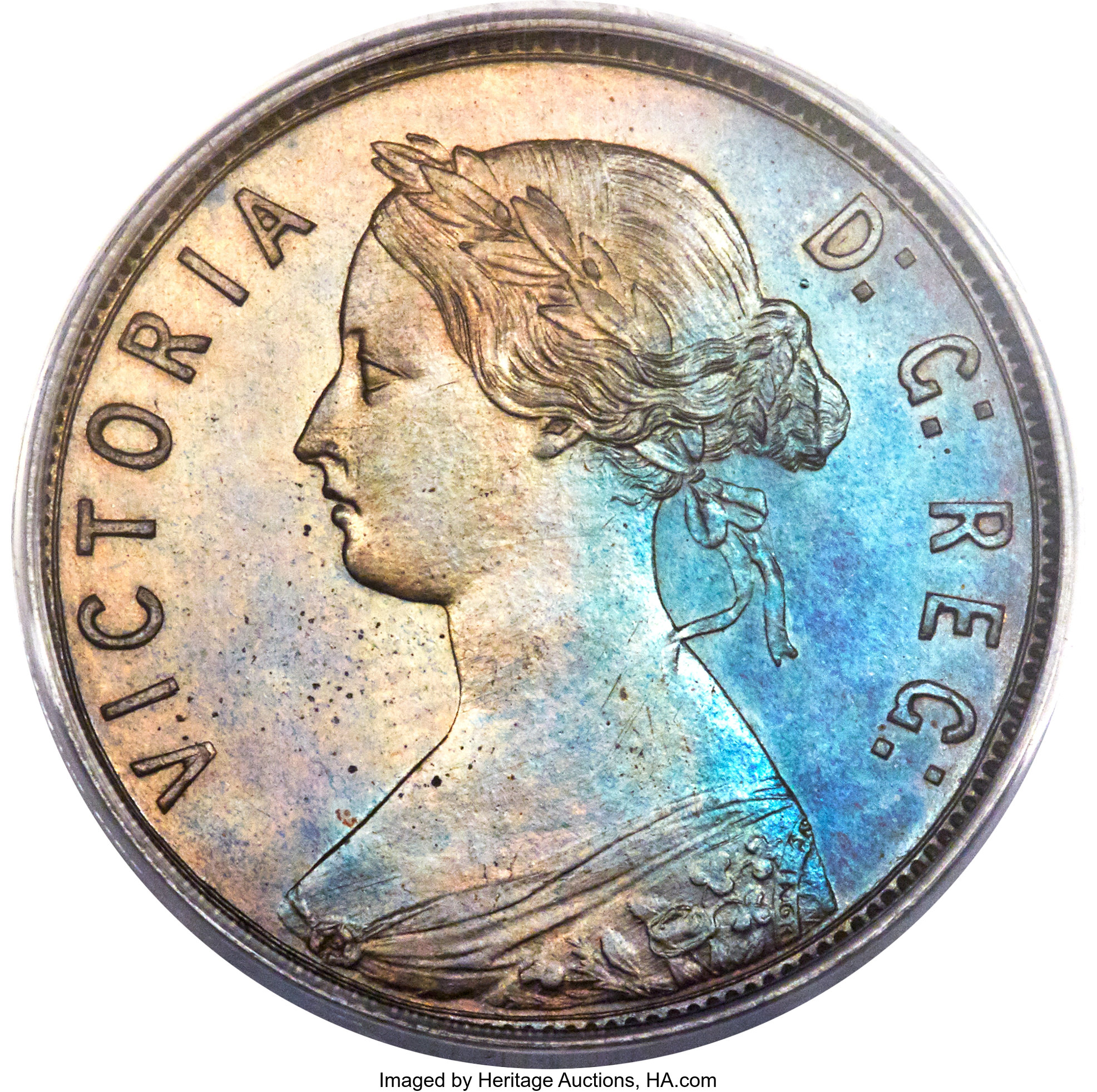 image for: Newfoundland. Victoria Specimen Cent 1885 SP66 Brown PCGS