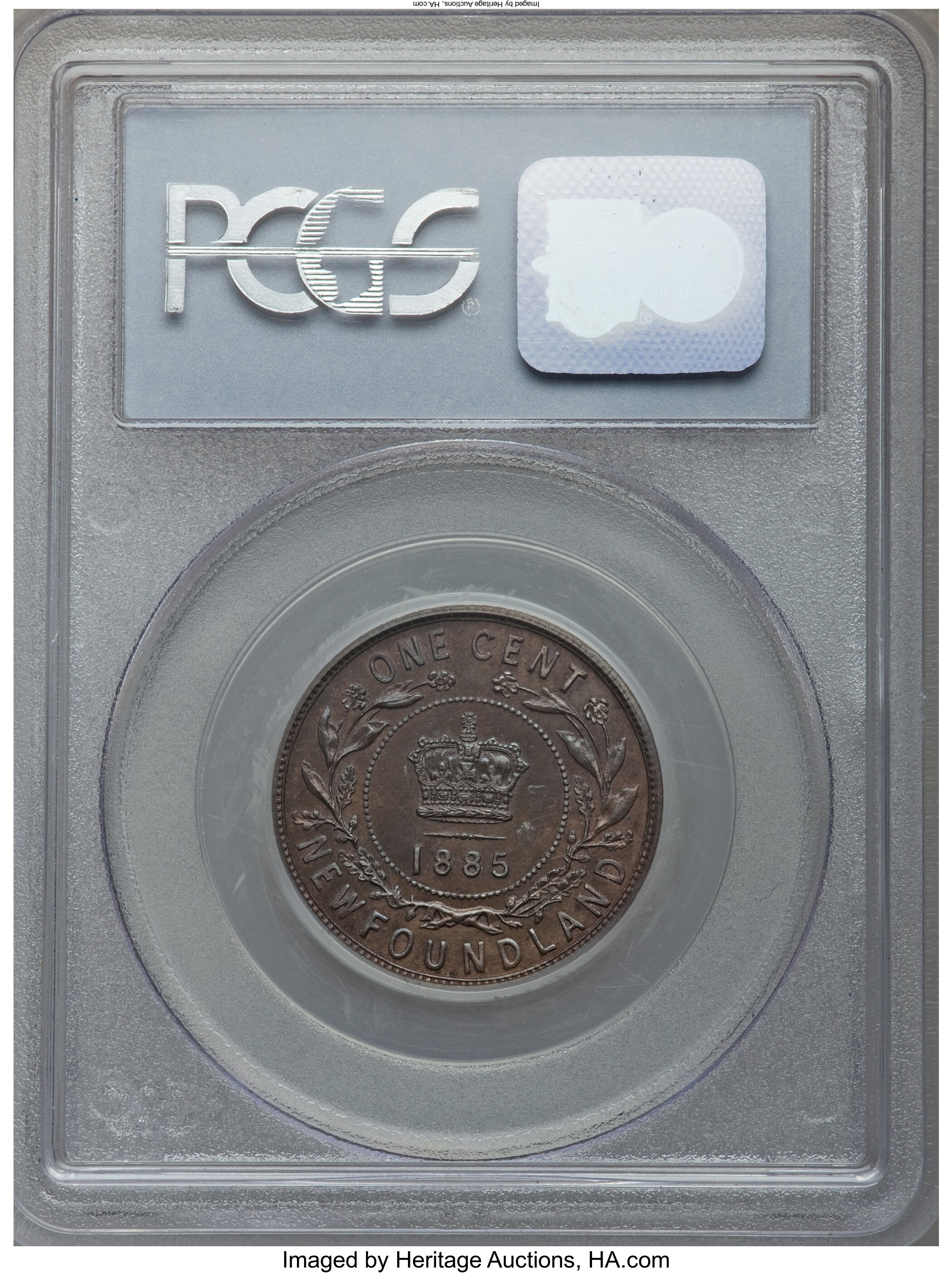 image for: Newfoundland. Victoria Specimen Cent 1885 SP66 Brown PCGS