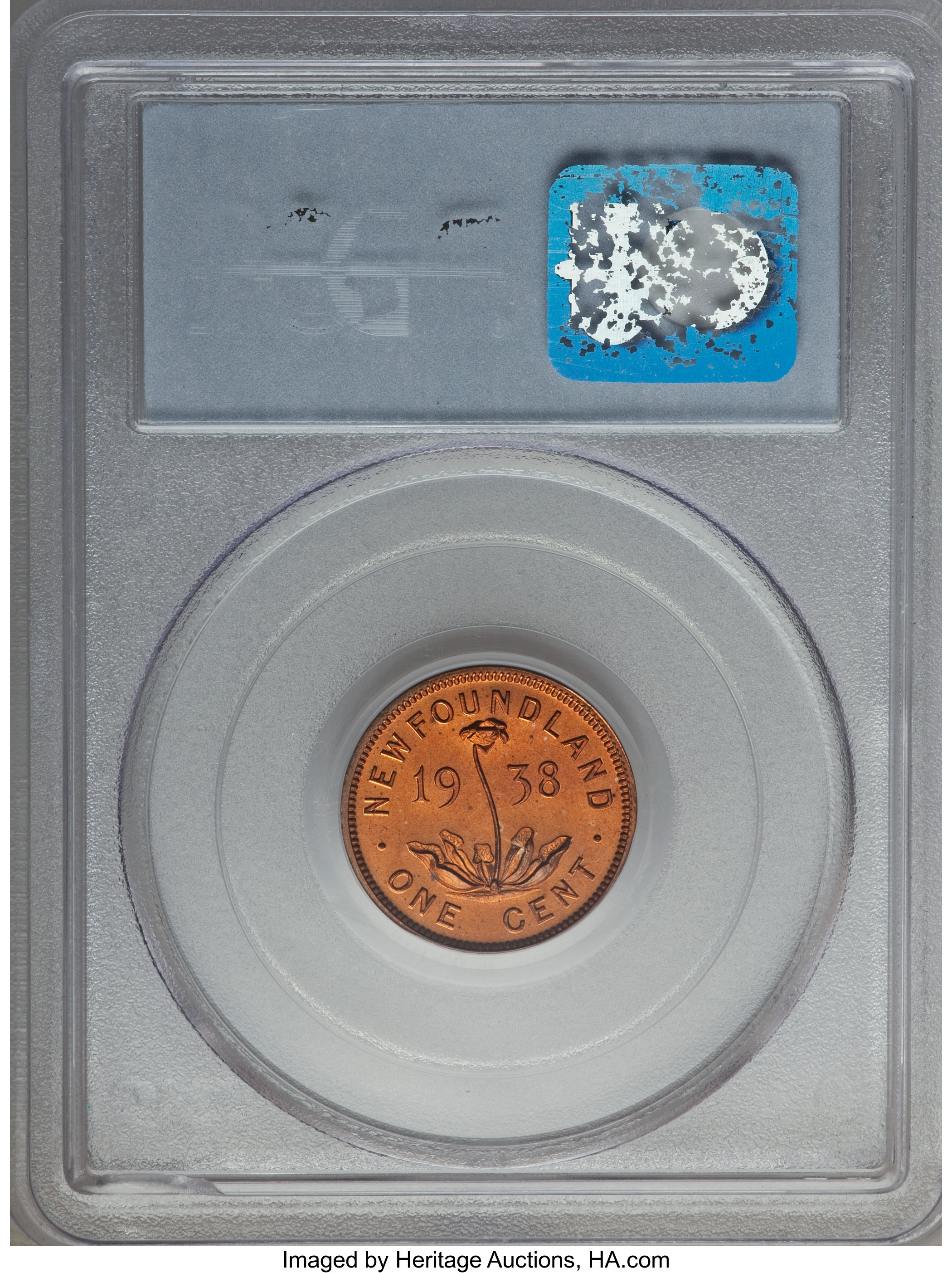 image for: Newfoundland. George VI Specimen Cent 1938 SP67 Red PCGS
