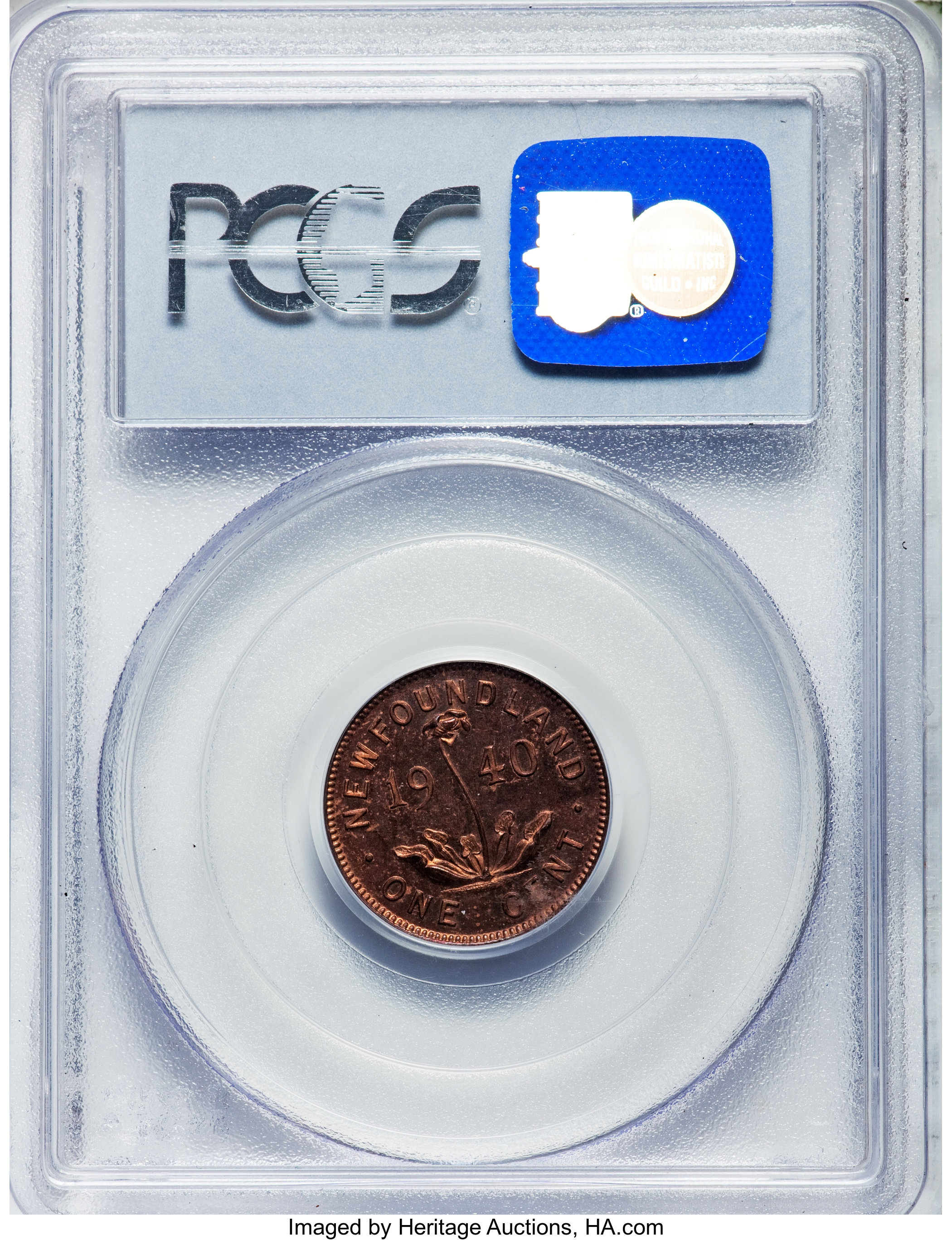 image for: Newfoundland. George VI Specimen Cent 1940 SP66 Red and Brown PCGS