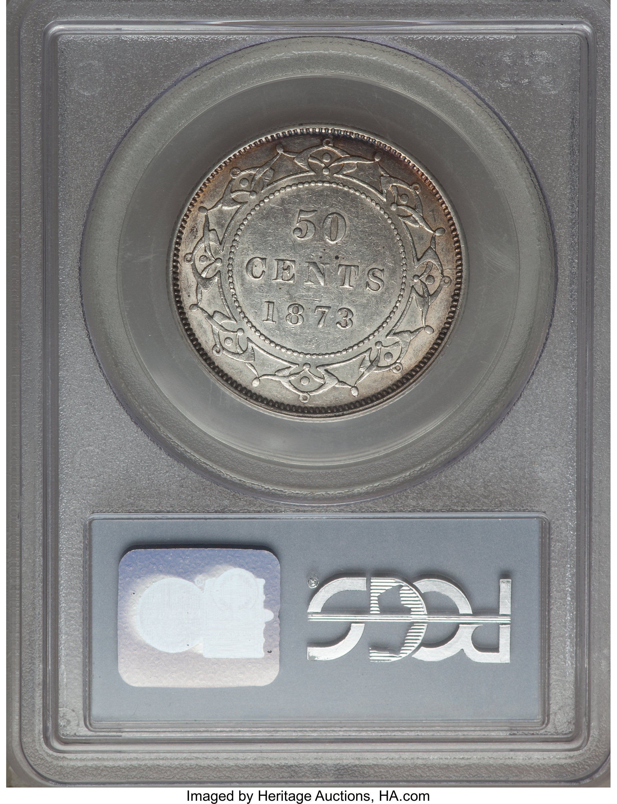 image for: Newfoundland. Victoria 50 Cents 1873 AU53 PCGS
