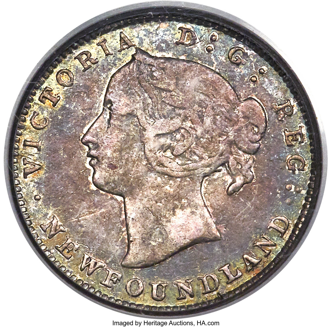 image for: Newfoundland. Victoria 5 Cents 1873 VF30 PCGS