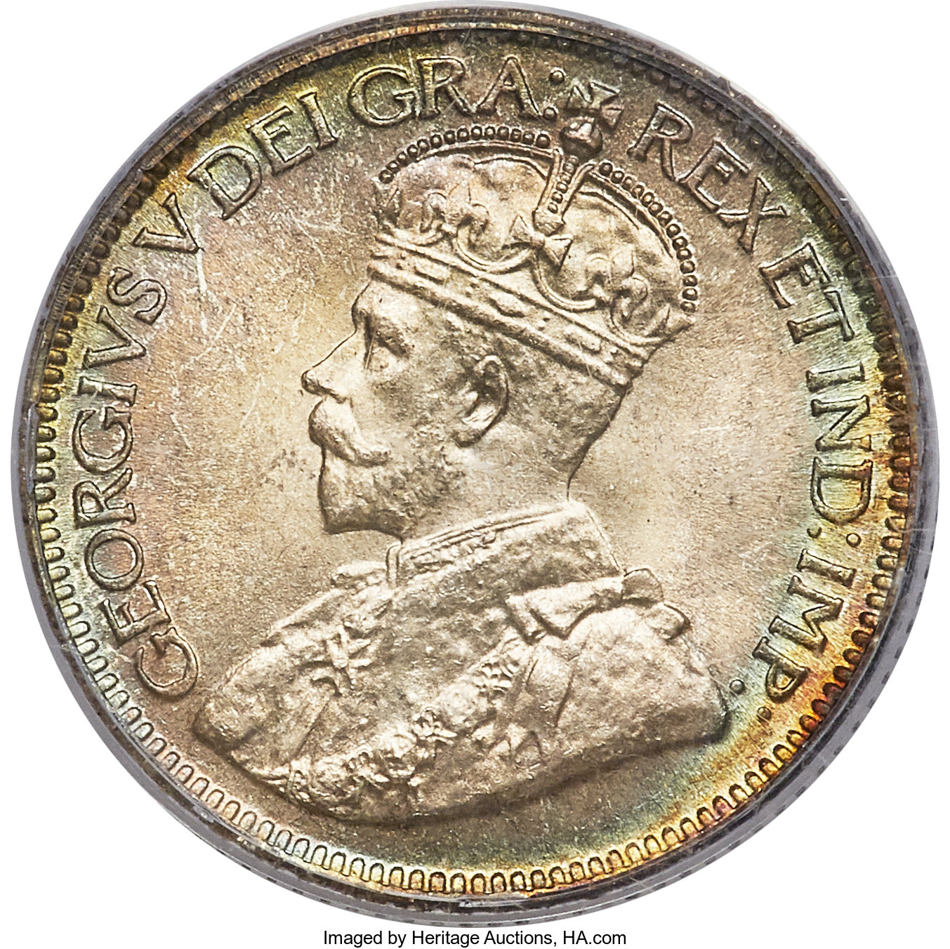 image for: Newfoundland. George V 10 Cents 1912 MS68 PCGS
