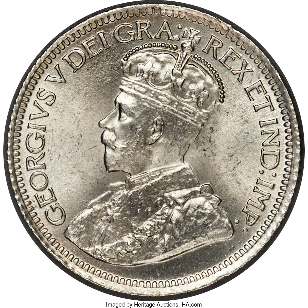 image for: Newfoundland. George V 10 Cents 1912 MS67+ PCGS