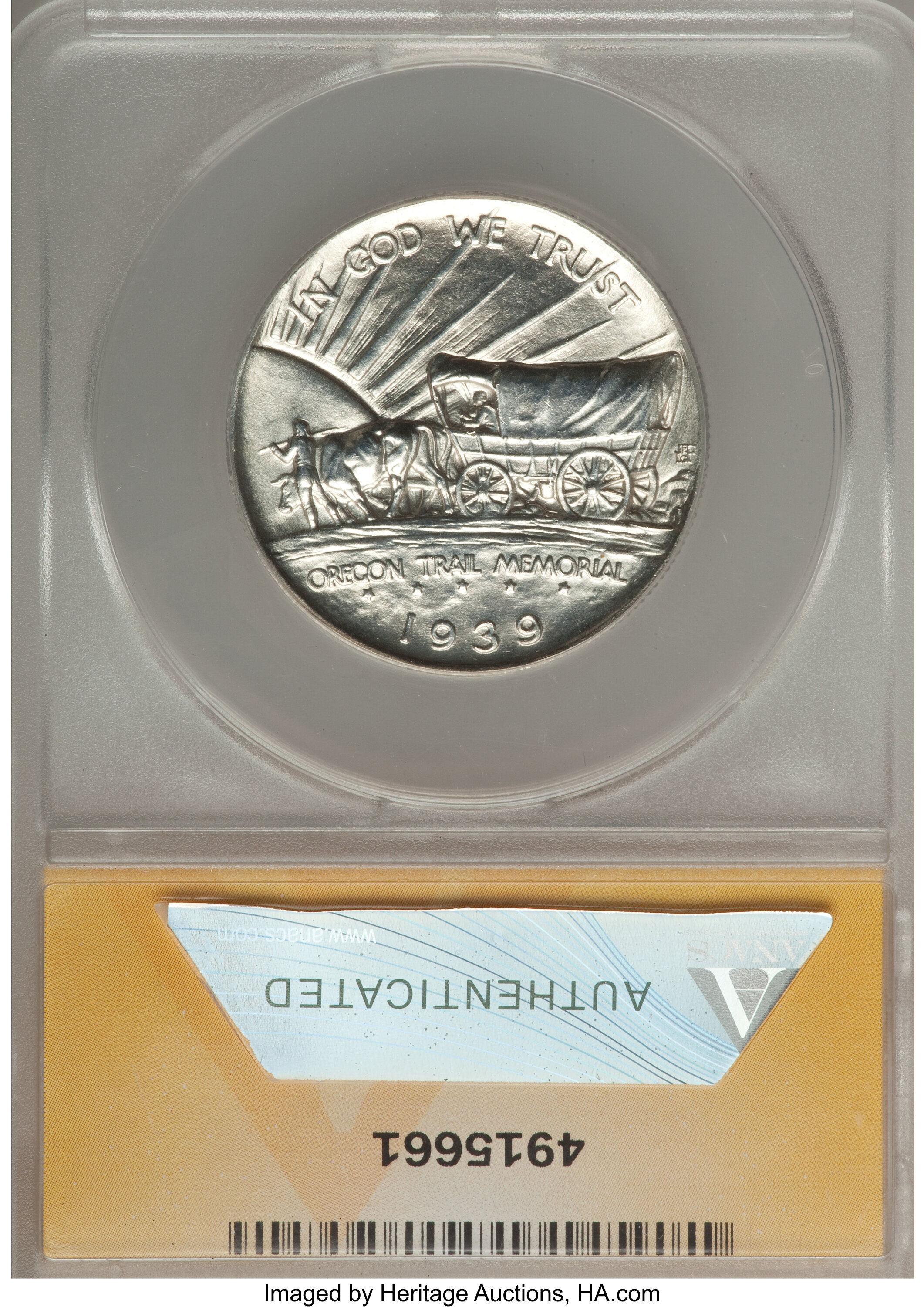 1939-D 50c Oregon Trail XF40 thumbnail 6