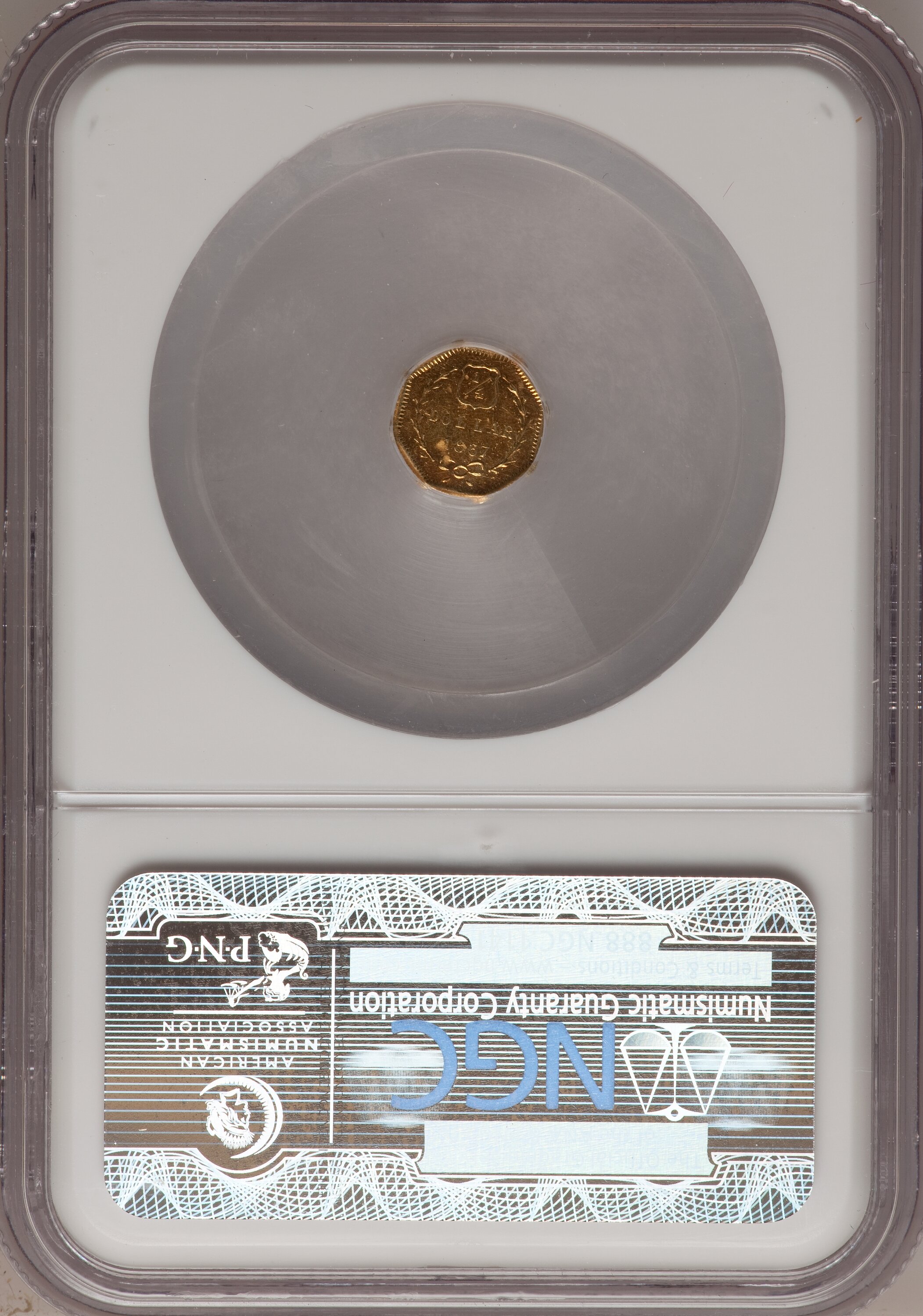 image for: 1867 25C Liberty Octagonal 25 Cents, BG-742, Low R.7, MS63 NGC. NGC Census: (1/0). PCGS Population (0/0).   (#10569)...