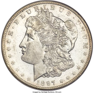image for: 1897-O $1 MS61 Prooflike NGC....