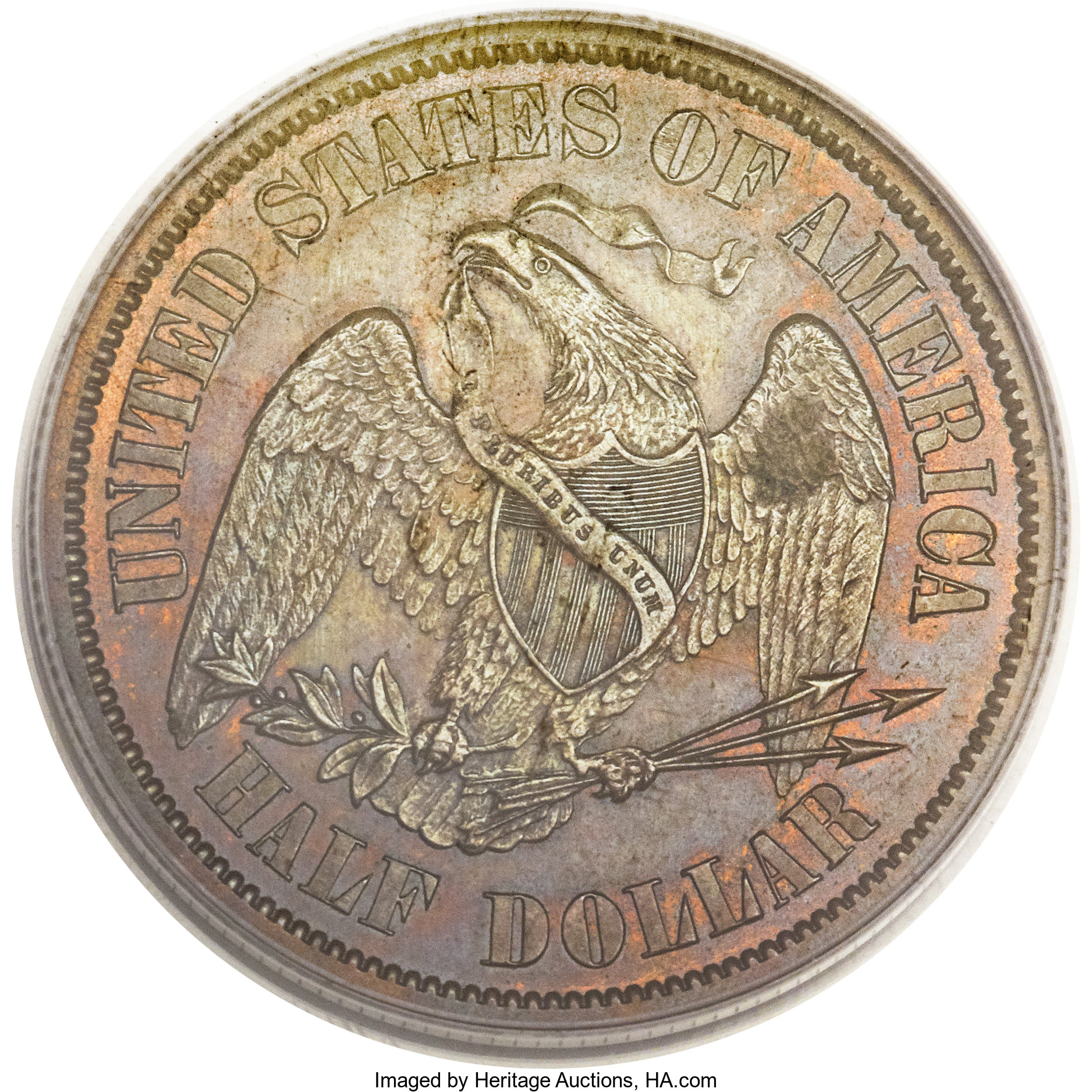 image for: 1859 P50C Half Dollar, Judd-236, Pollock-283, 285, R.5, PR64 Brown PCGS....