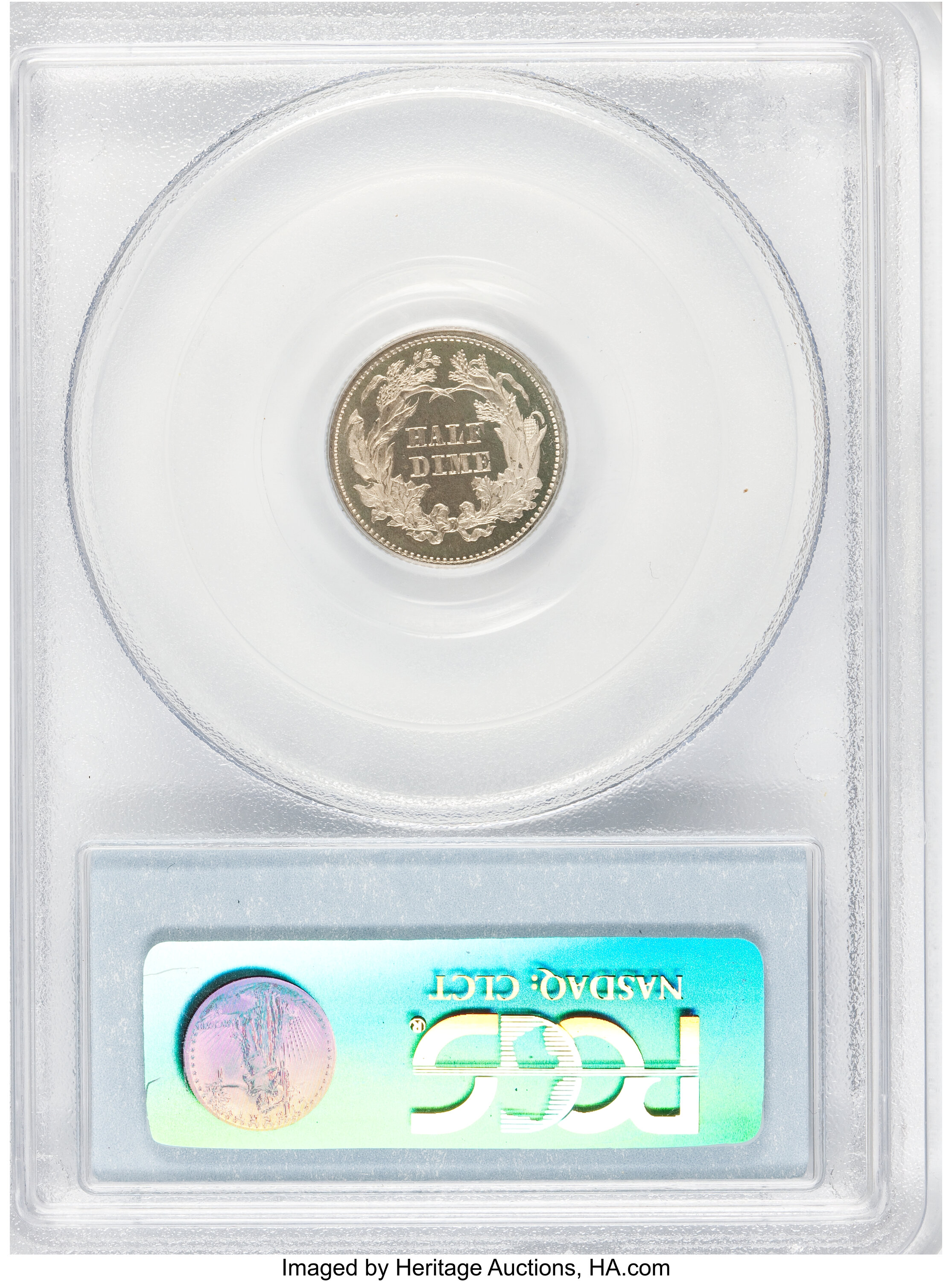 image for: 1866 H10C Half Dime PR66 Deep Cameo PCGS. V-1....