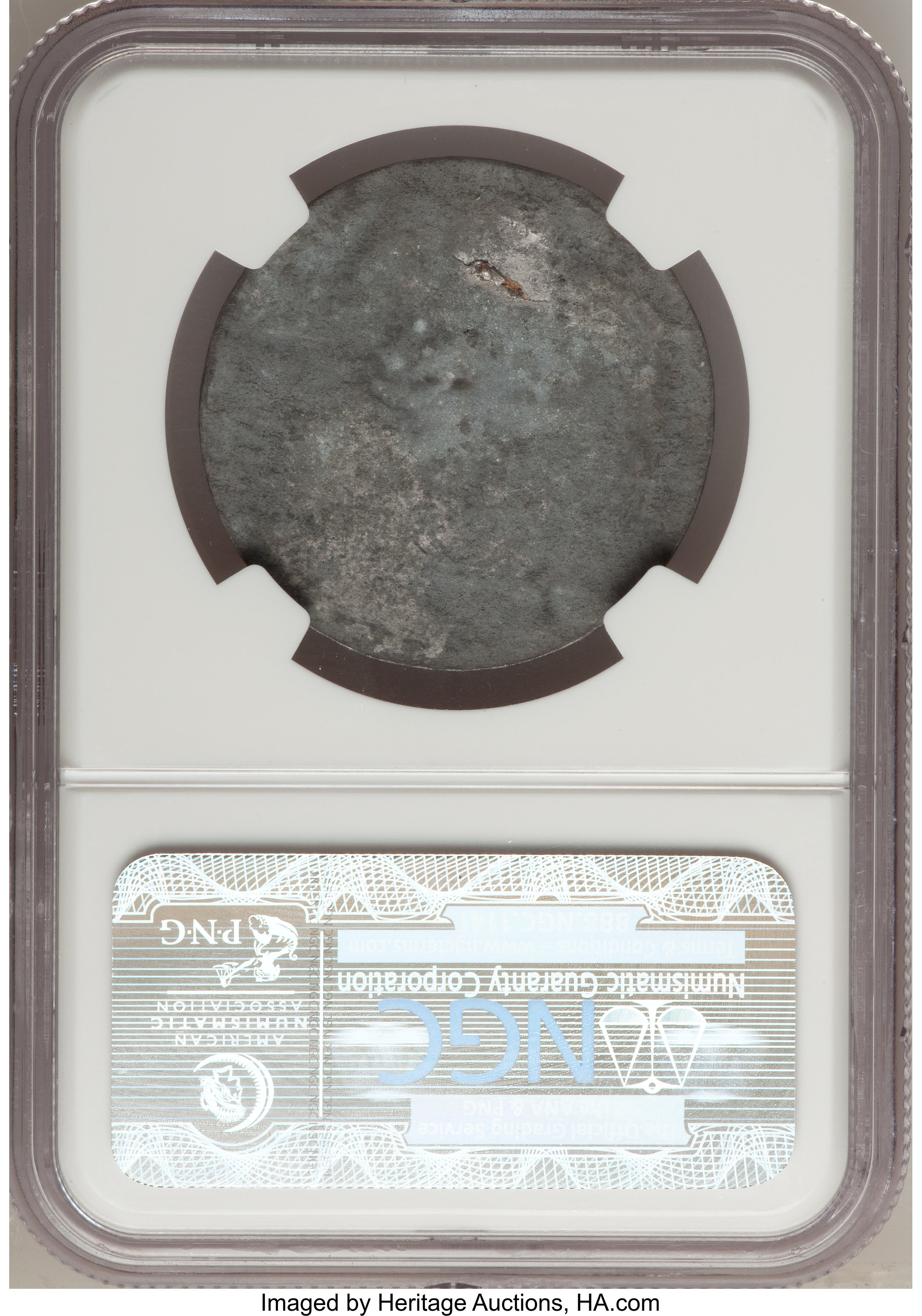 image for: 1860 $20 Uniface Obverse White Metal Die Trial Clark, Gruber $20 MS62 NGC. "K-6a."...