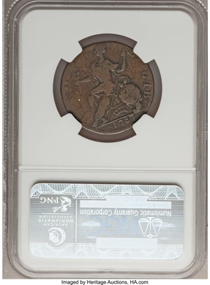 image for: 1787 COPPER INDE ET LIB Mailed Bust Right Connecticut Copper VG8 NGC. M. 1.3-L, W-2735, R.6....