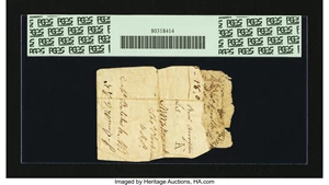 image for: North Carolina 1756 - 1757 (written dates) £5 PCGS Apparent Very Good 10....