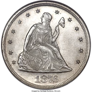 image for: 1876 20C MS67 NGC....