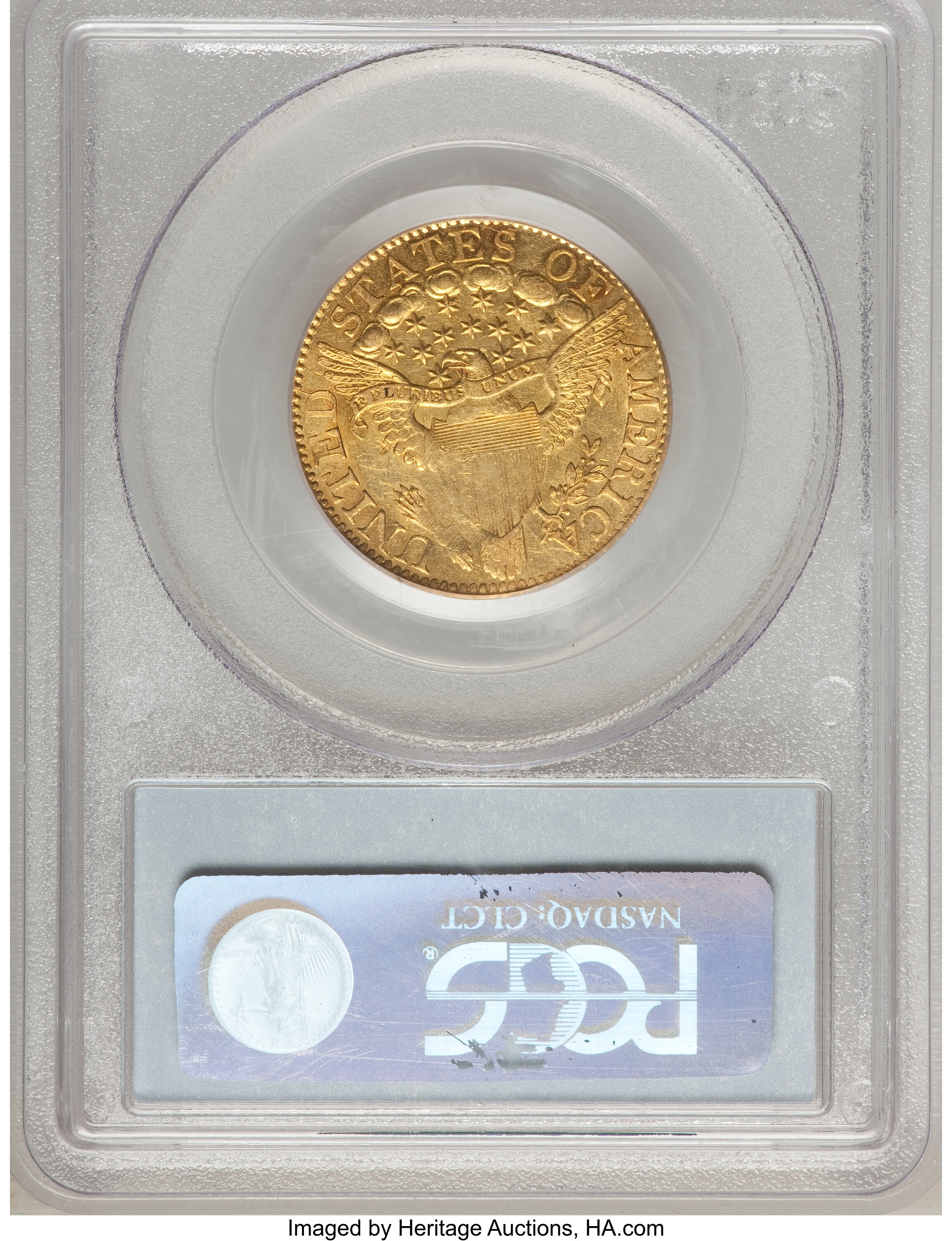 image for: 1799 $5 Large Stars Reverse AU50 PCGS. Breen-6437, BD-8, R.6....