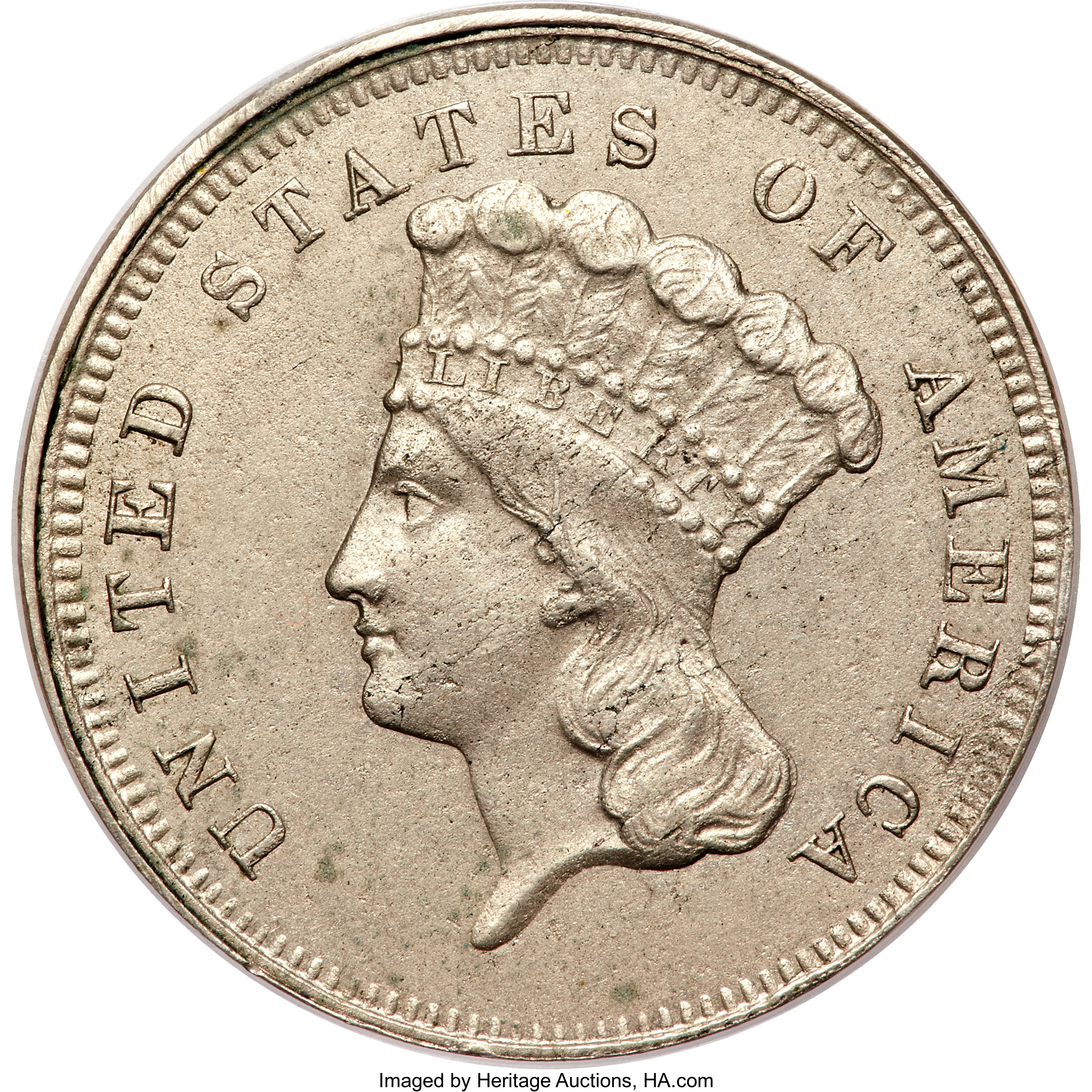 image for: 1866 5C Shield Five Cents, Judd-531A, Pollock-596, R.8, PR62 PCGS....