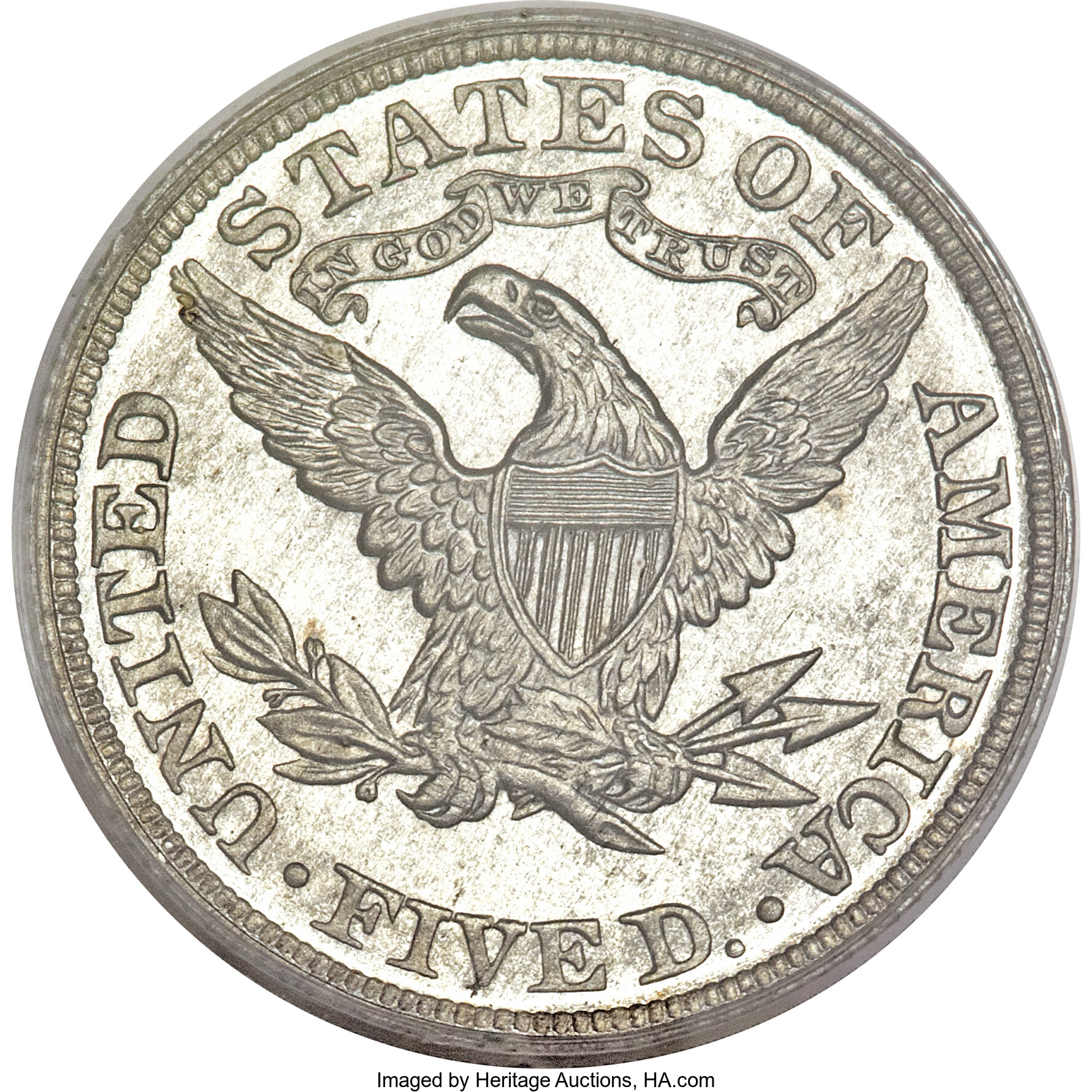 image for: 1885 $5 Five Dollar, Judd-1754, Pollock-1967, R.8, PR65 PCGS....