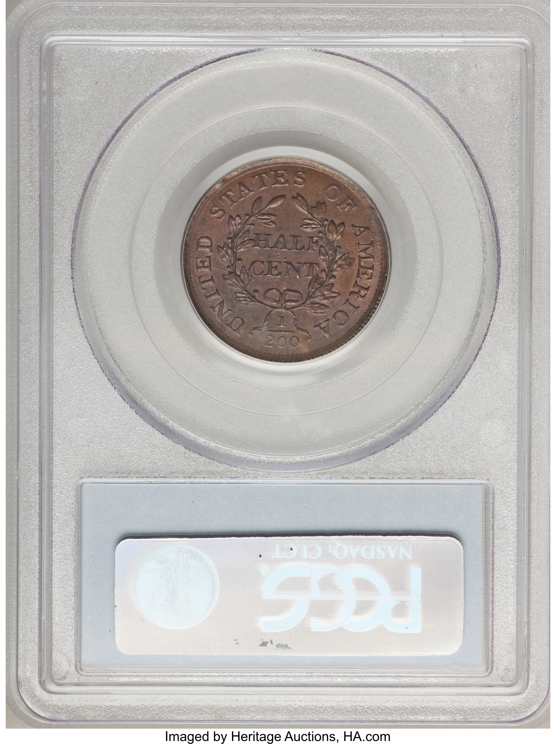 1804 1/2c Plain 4, No Stems MS RB MS62 RB thumbnail 8