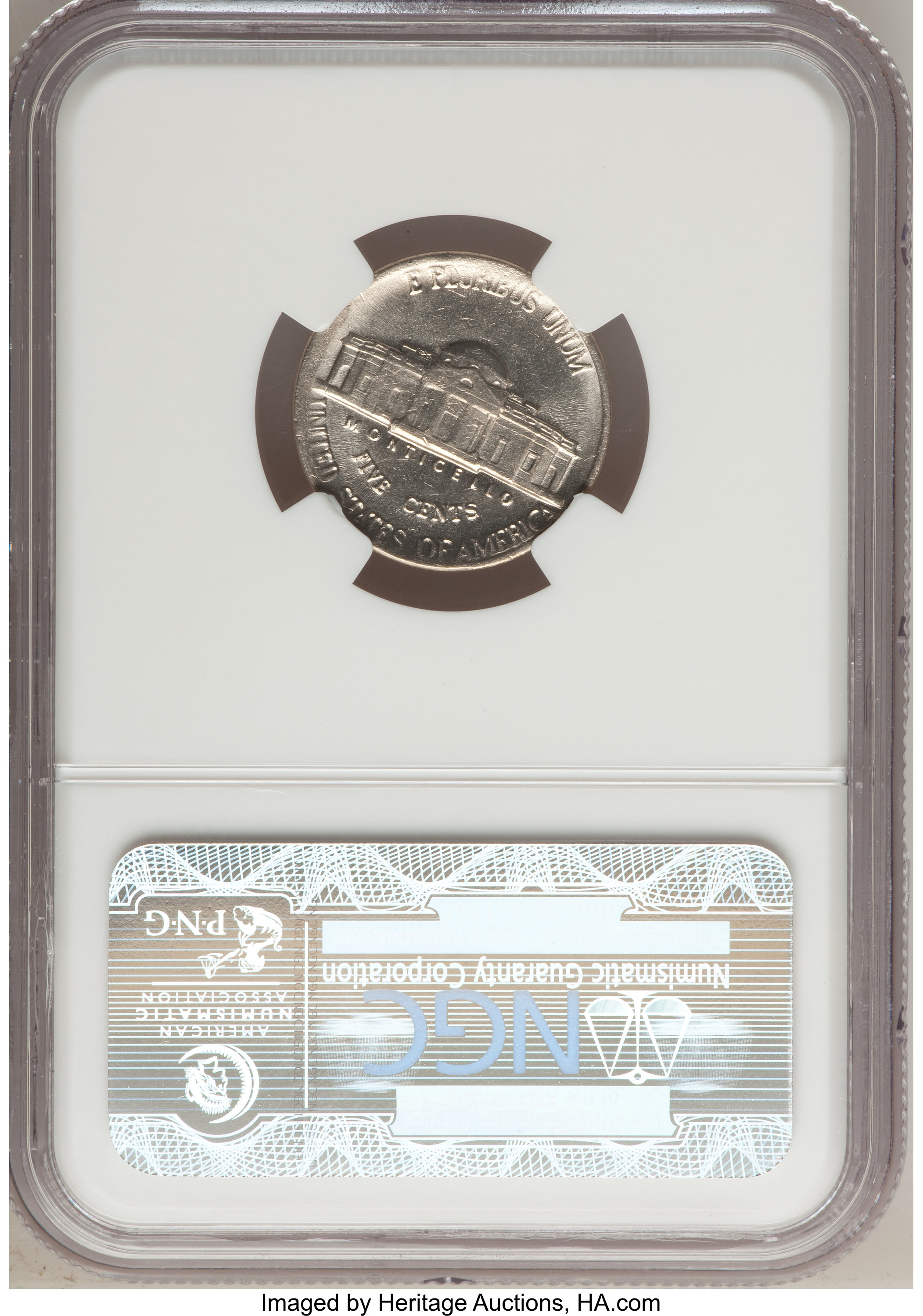 image for: 1987-P 5C Jefferson Nickel--Struck on Clad Stock--AU58 NGC....