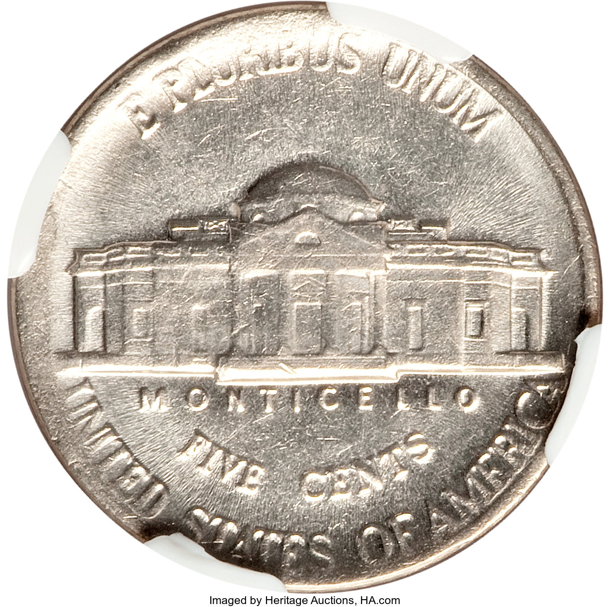 image for: 1987-P 5C Jefferson Nickel--Struck on Clad Stock--AU58 NGC....