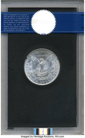 image for: 1884-O $1 MS65 NGC. NGC Census: (17398/1943). PCGS Population (12835/1278). Mintage: 9,730,000. Numismedia Wsl. Price for p...