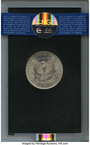 image for: 1884-O $1 GSA HOARD MS64 NGC. Box included. NGC Census: (126/32). PCGS Population (0/3)....
