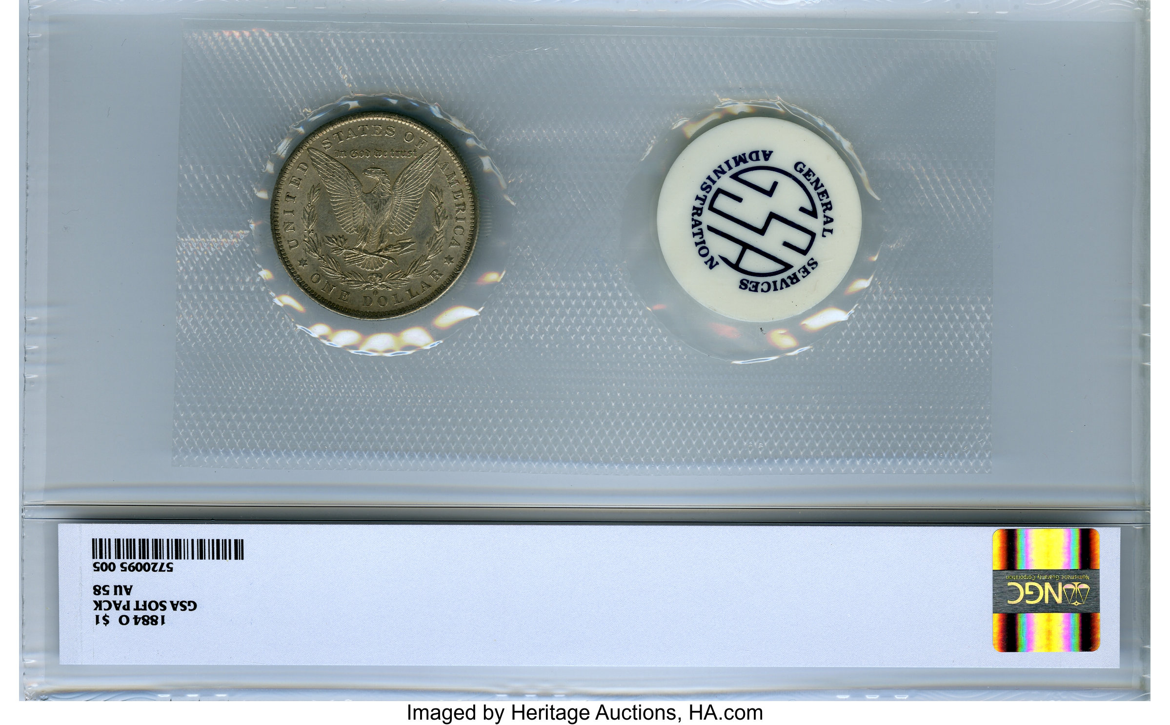 1884-O $1  GSA Hoard AU55 CAC thumbnail 3