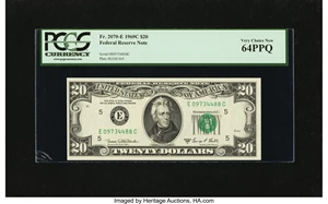 image for: Fr. 2070-E $20 1969C Federal Reserve Note. PCGS Very Choice New 64PPQ....