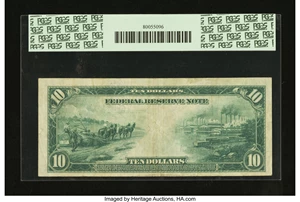 image for: Fr. 936 $10 1914 Federal Reserve Note PCGS Very Fine 25PPQ....