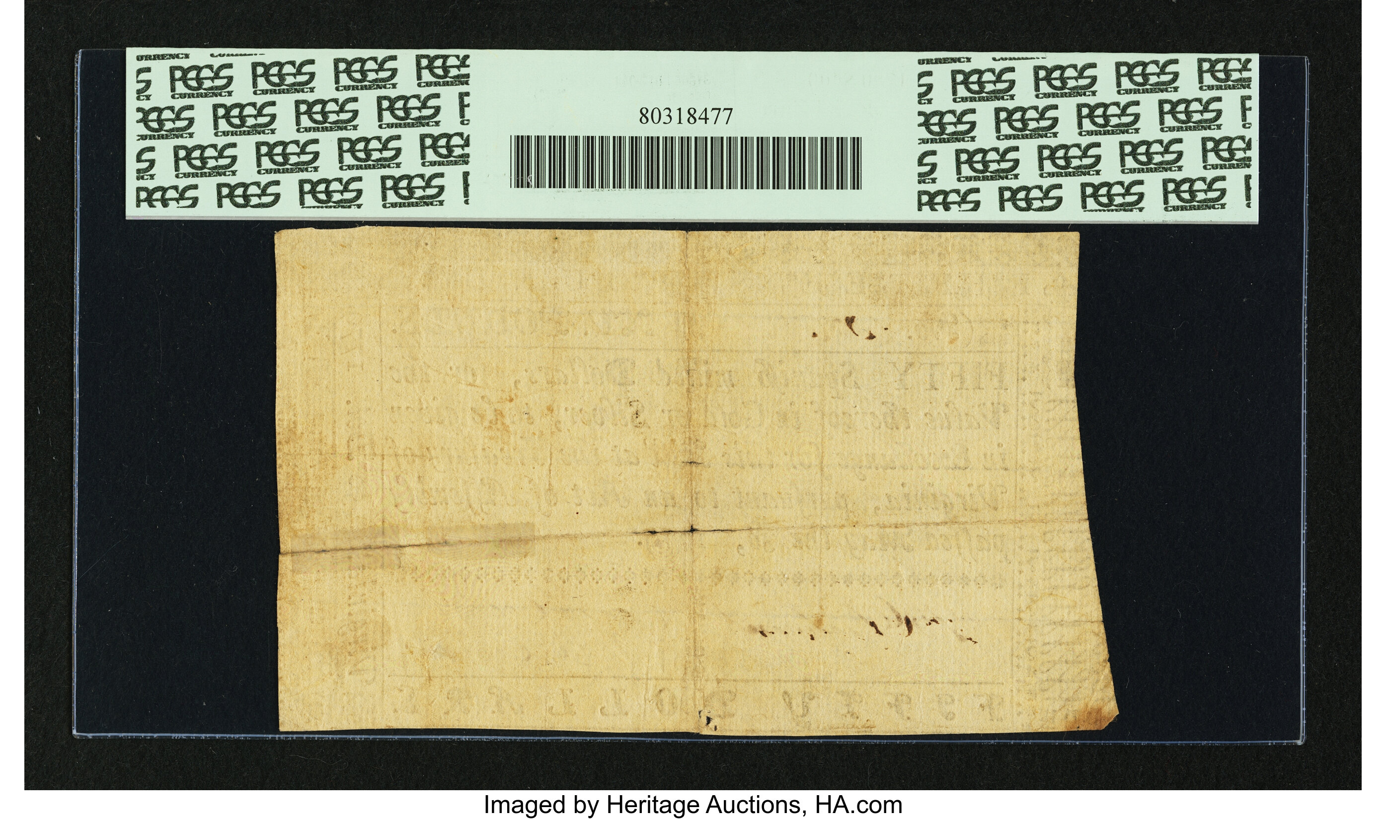 image for: Virginia May 3, 1779 $50 PCGS Apparent Very Fine 30....