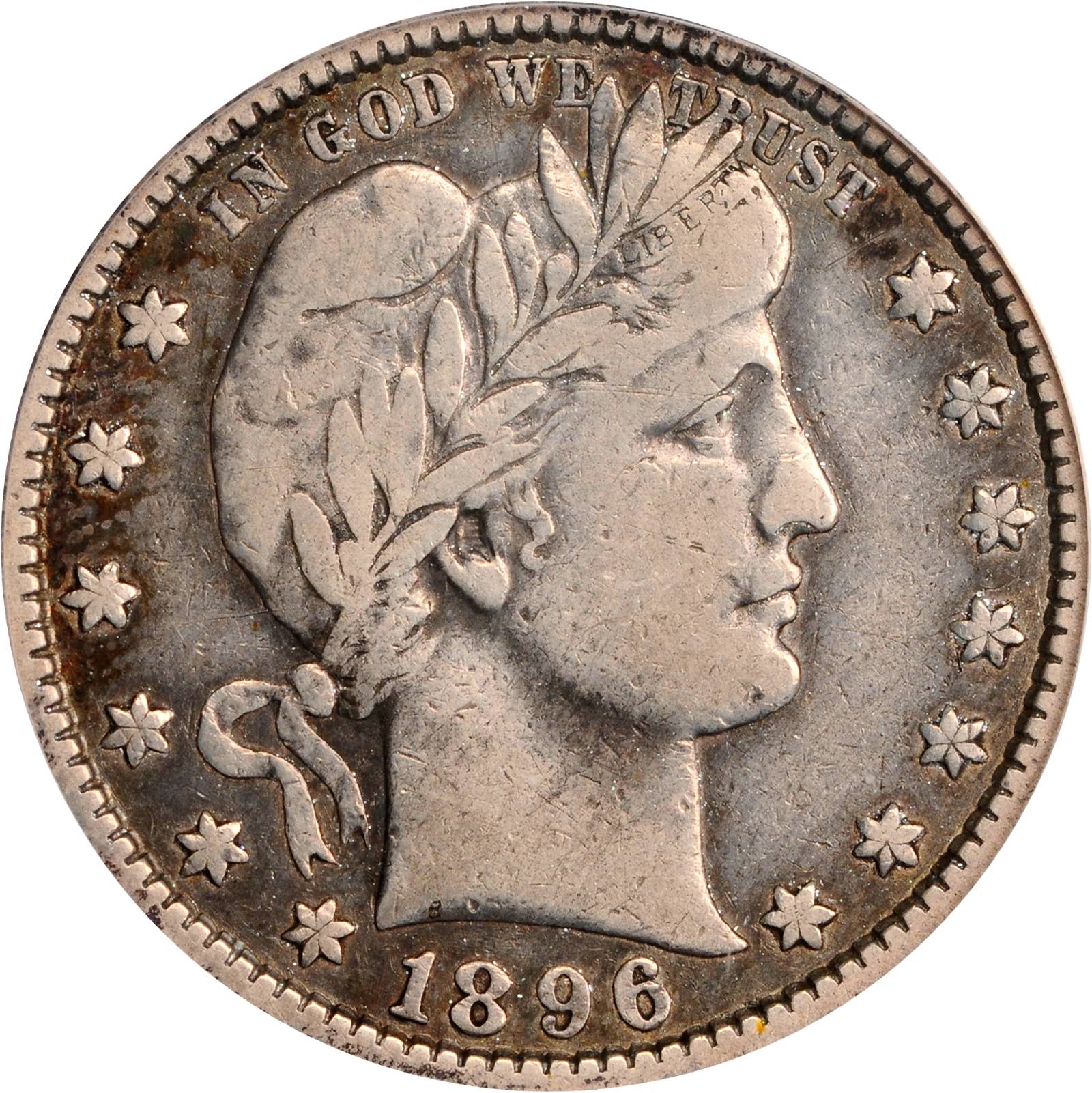 1896-S Barber Quarter. Fine-15 (PCGS).
