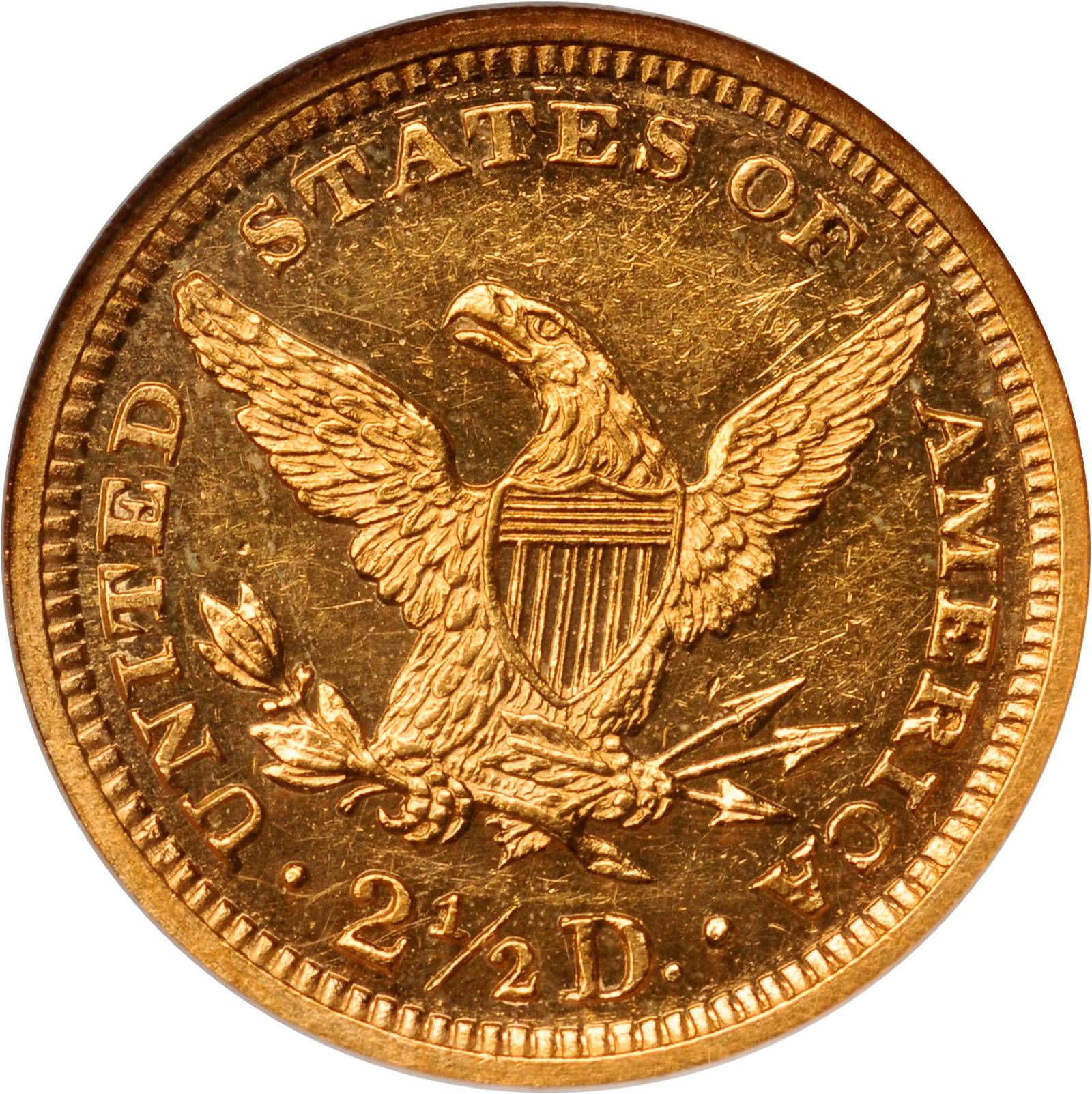 image for: 1863 Liberty Quarter Eagle. Proof-63 Cameo (NGC). CAC.