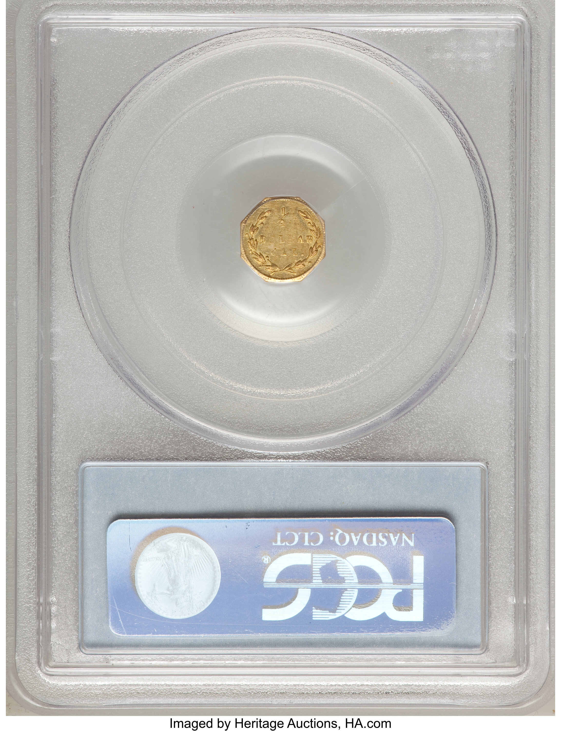 image for: 1871 25C Liberty Octagonal 25 Cents, BG-768, R.4, AU53 PCGS. PCGS Population (2/64). NGC Census: (0/10).   (#10595)...