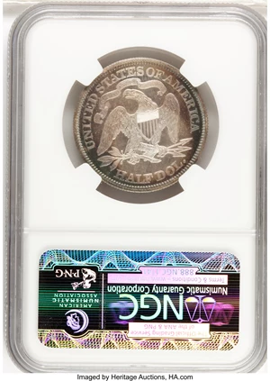 image for: 1866 50C Motto PR67 Cameo NGC....