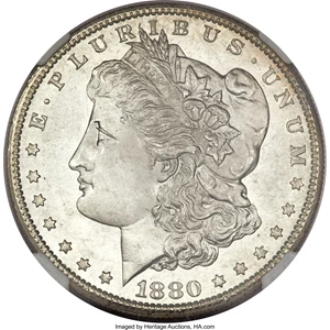 image for: 1880-S $1 MS69 NGC....