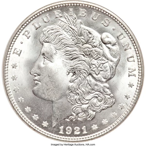 image for: 1921-D $1 MS68 NGC....