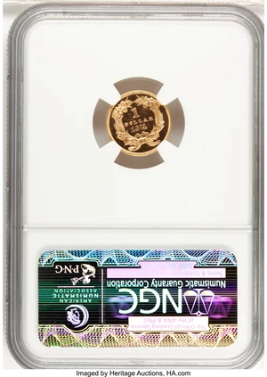 image for: 1874 G$1 PR64+ Ultra Cameo NGC. CAC....