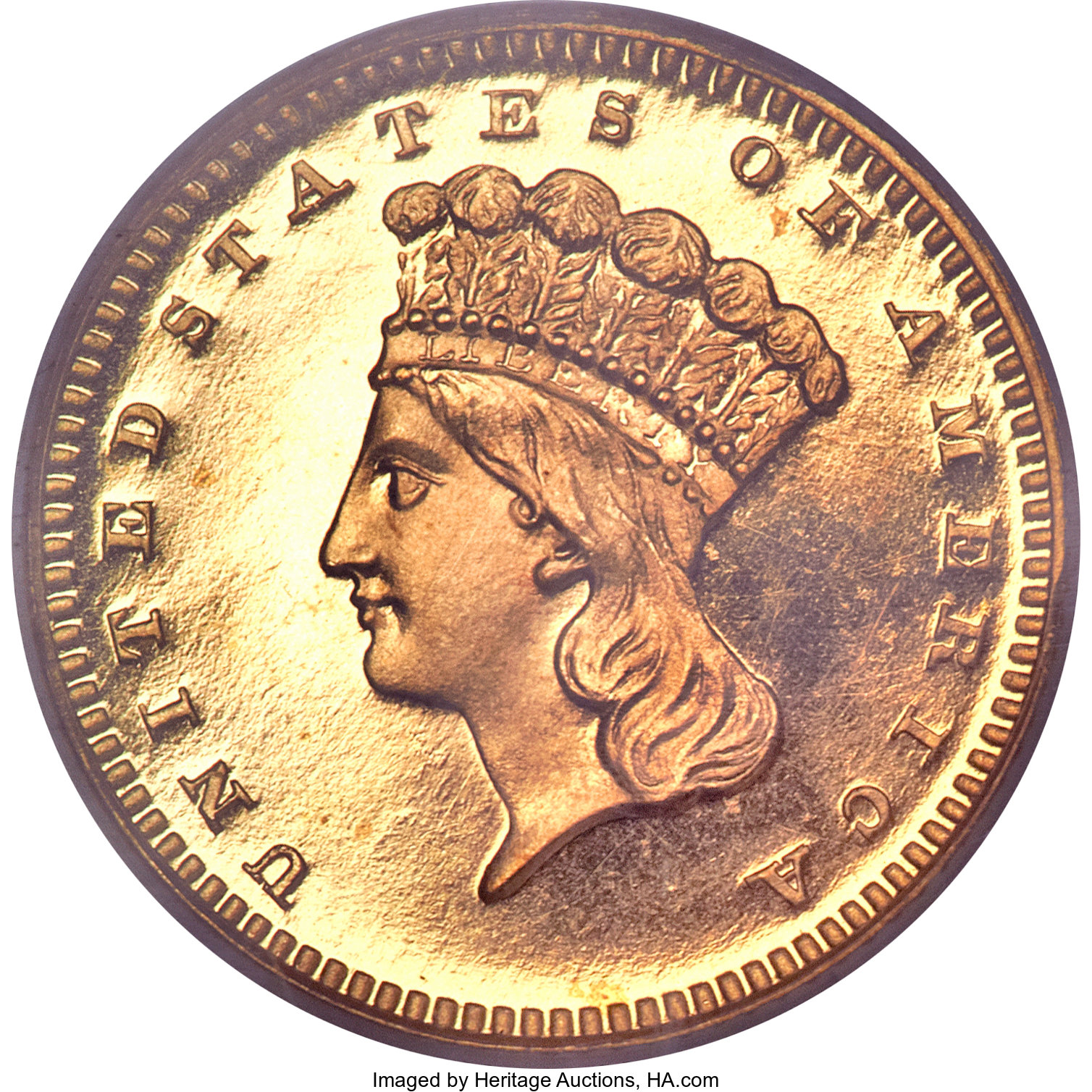 image for: 1876 G$1 PR67 Deep Cameo PCGS....